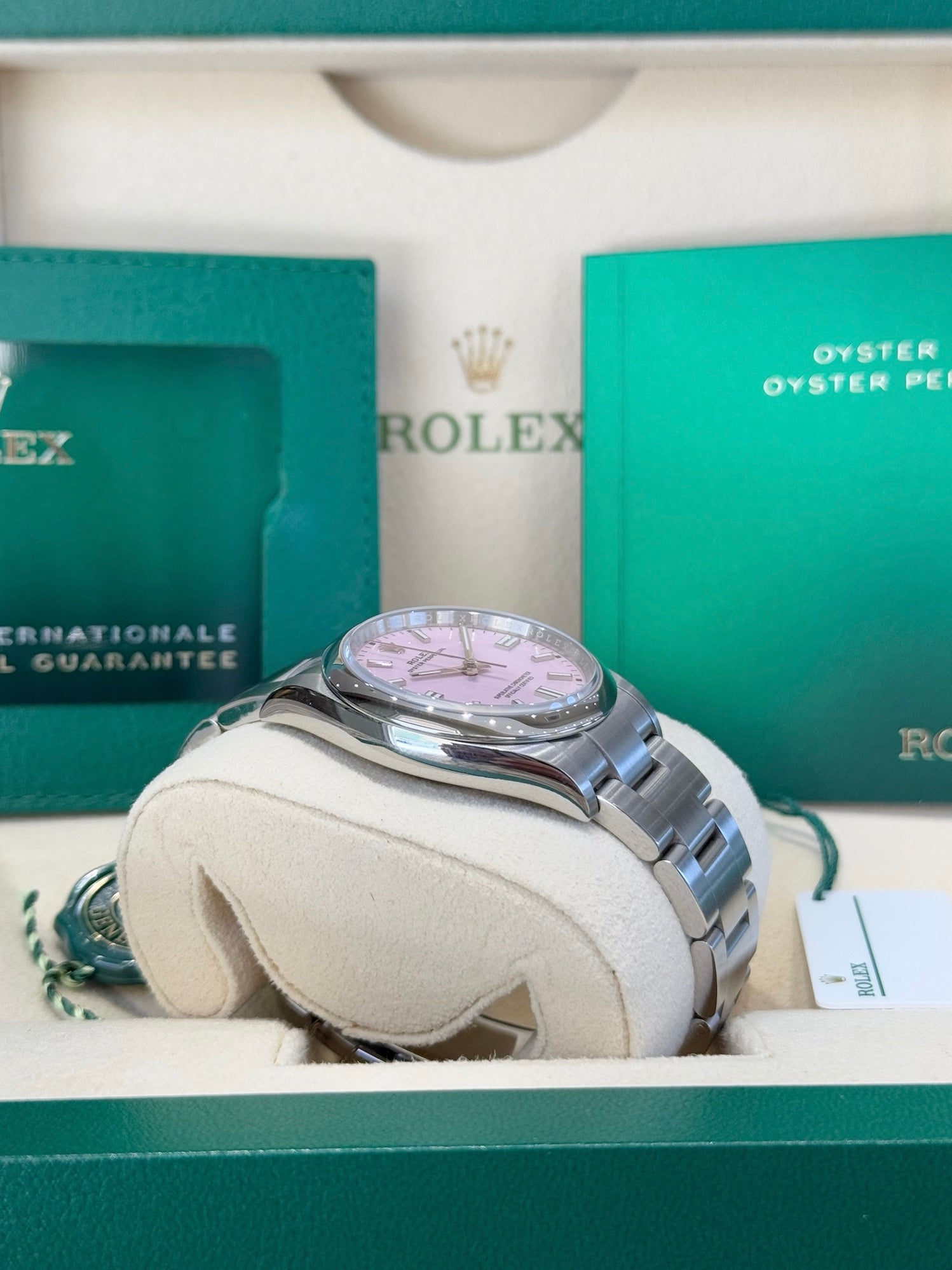 Rolex Oyster Perpetual 36 126000 Candy Pink Dial Watch
