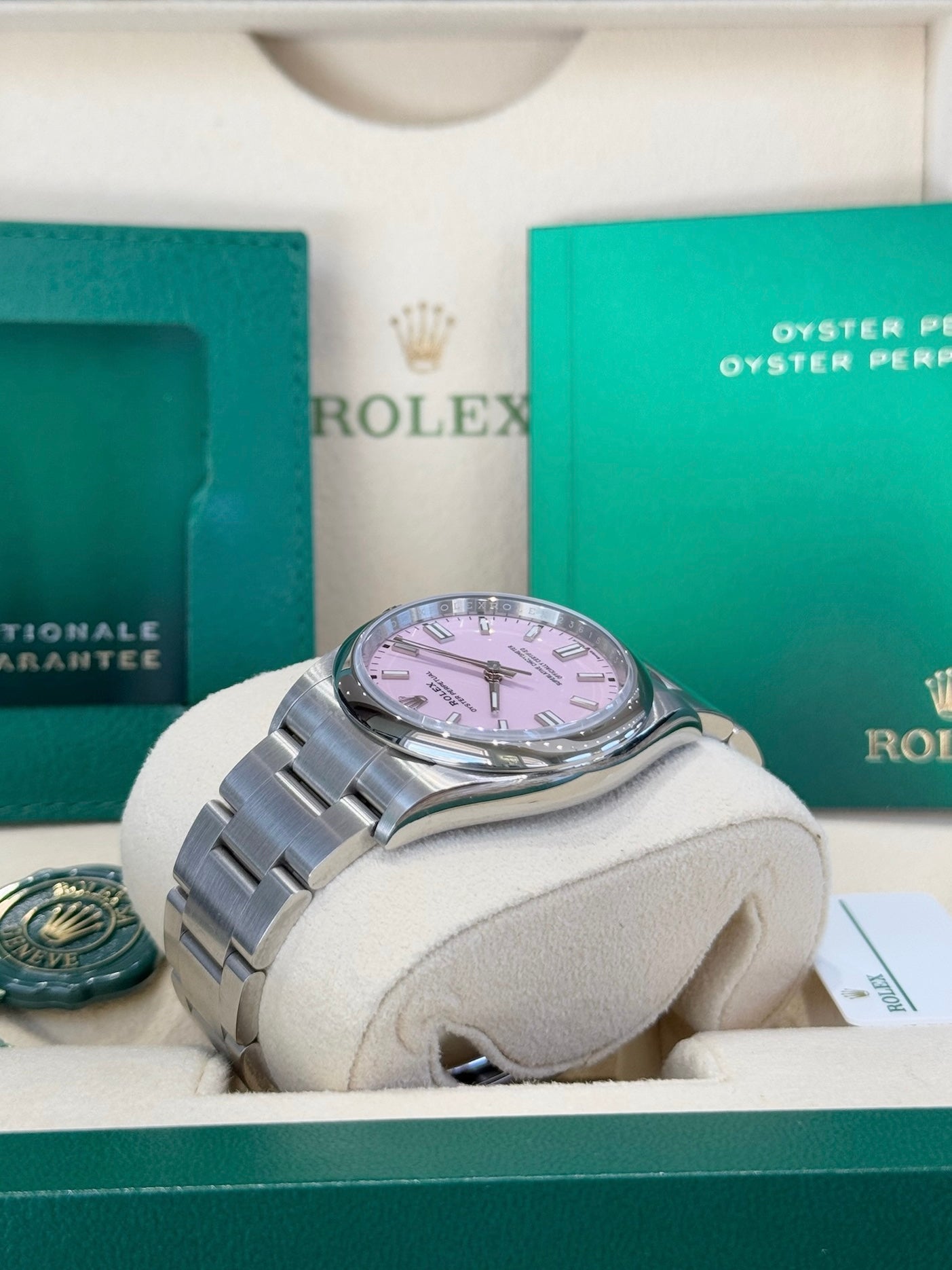 Rolex Oyster Perpetual 36 126000 Candy Pink Dial Watch