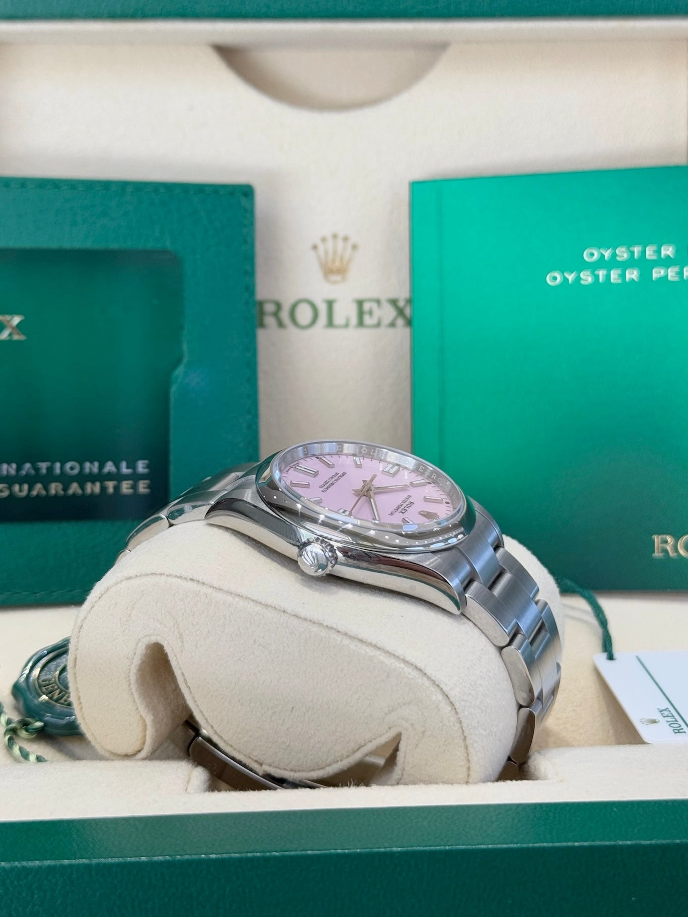 Rolex Oyster Perpetual 36 126000 Candy Pink Dial Watch