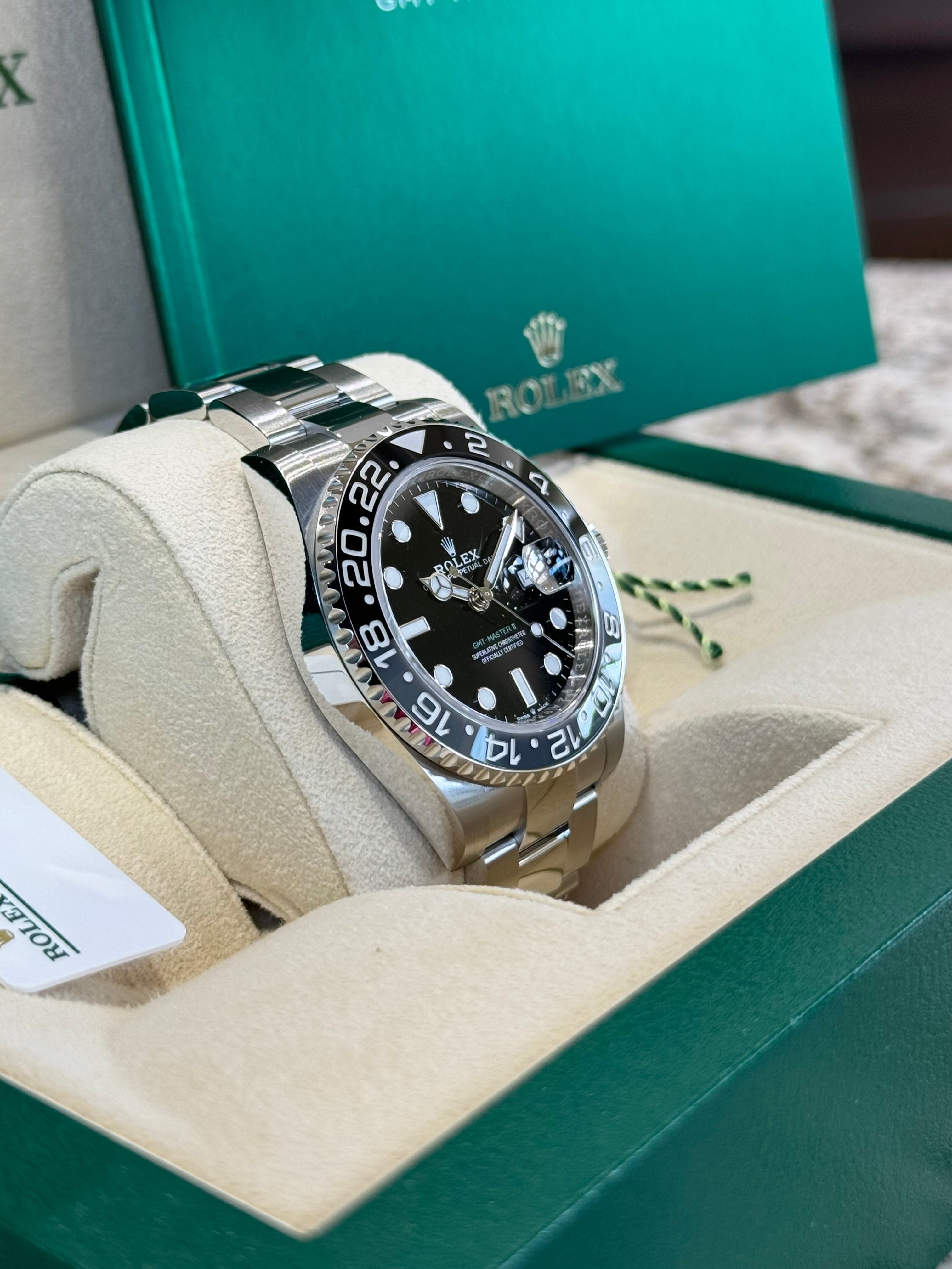 Rolex GMT-Master II 40 126710GRNR Black Dial Watch
