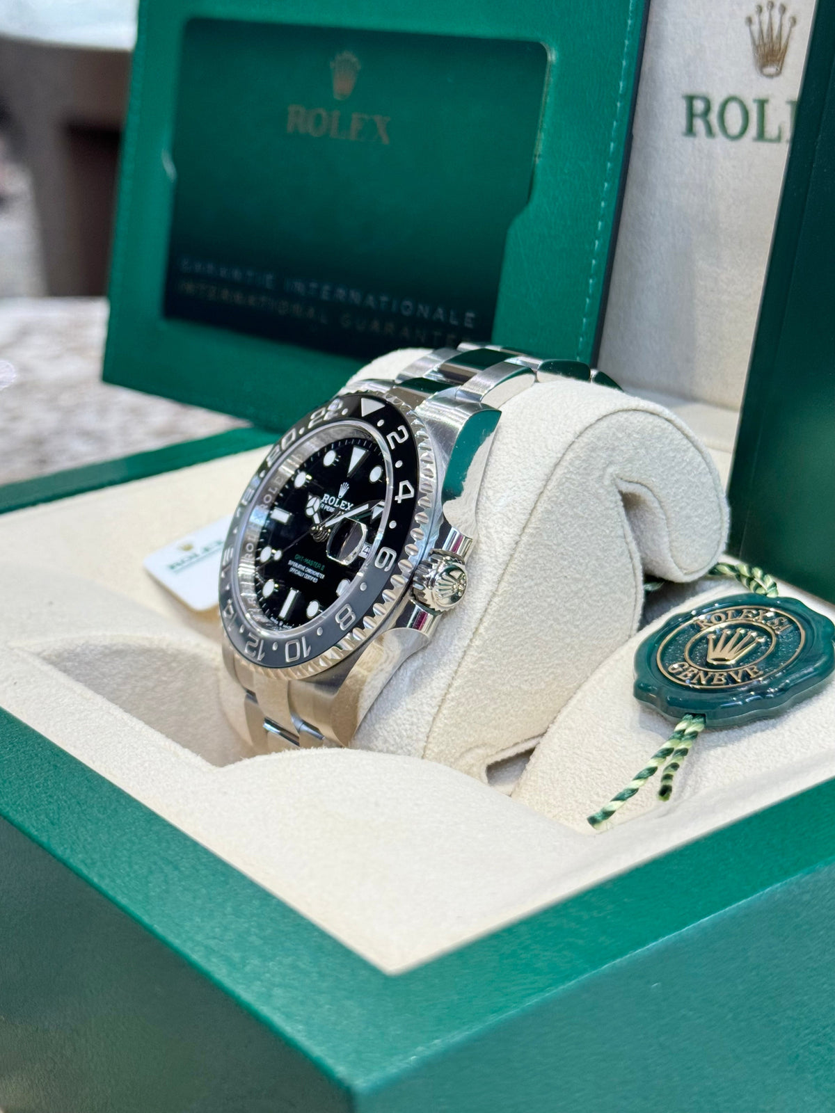 Rolex GMT-Master II 40 126710GRNR Black Dial Watch