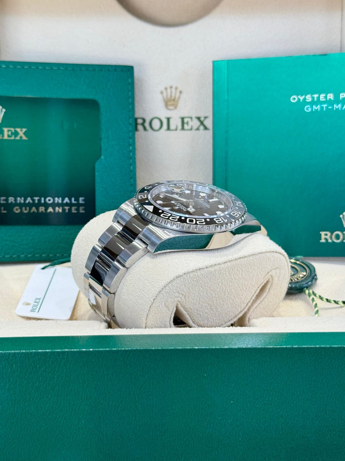 Rolex GMT-Master II 40 126710GRNR Black Dial Watch