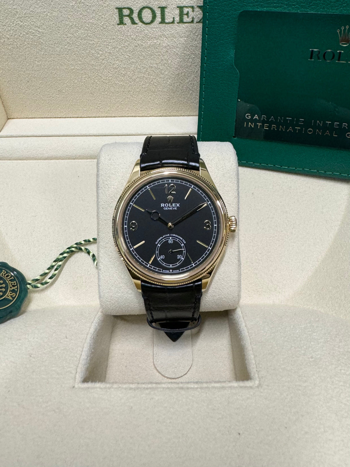 Rolex 1908 39 52508 Black Dial Watch