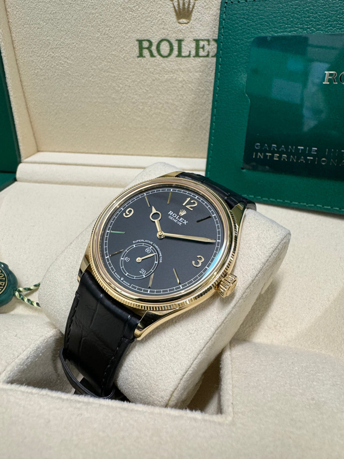 Rolex 1908 39 52508 Black Dial Watch