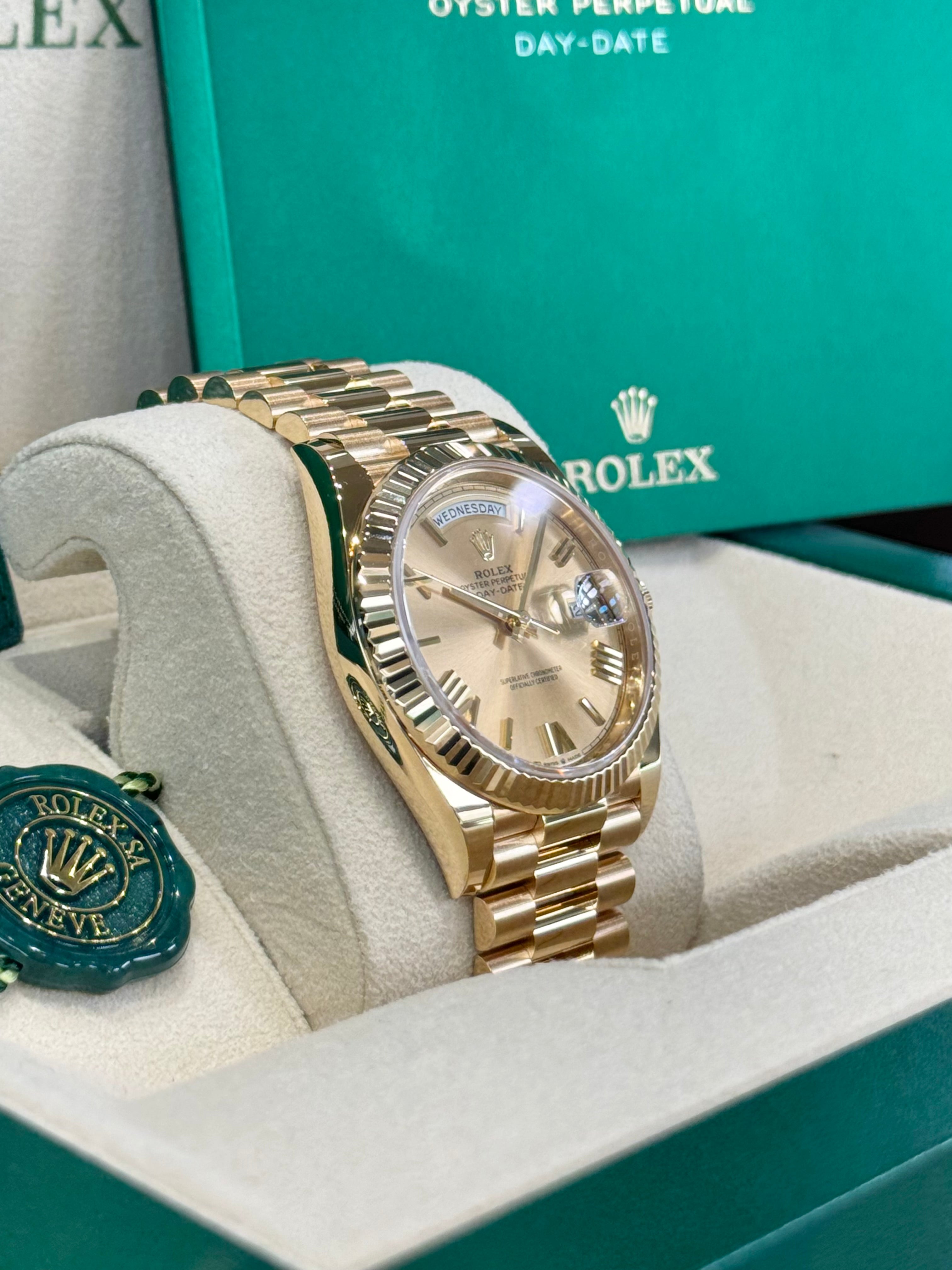 Rolex Day-Date 40 228238 Champagne Dial Watch
