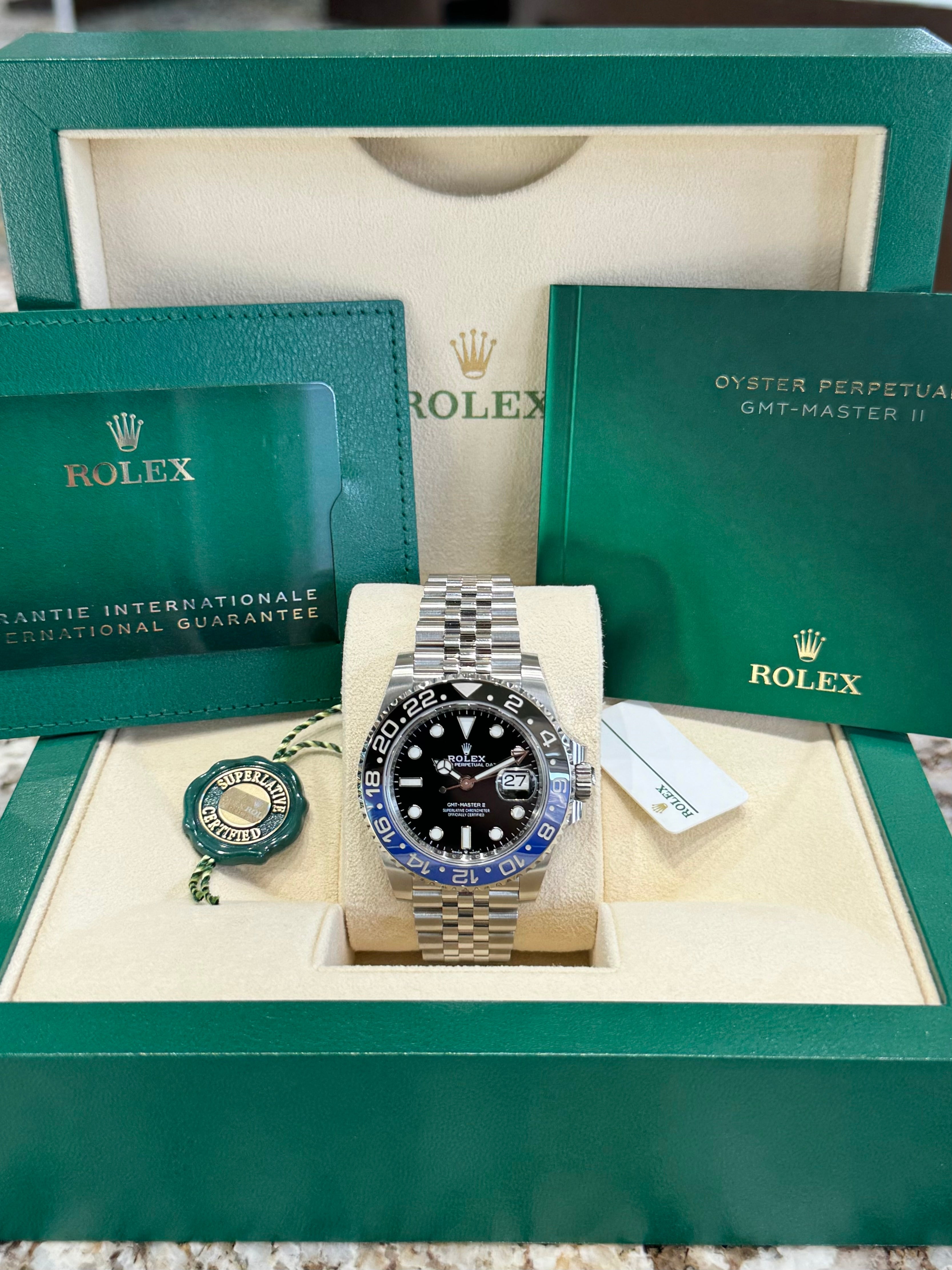 Rolex GMT-Master II 40 126710BLNR Black Dial Watch