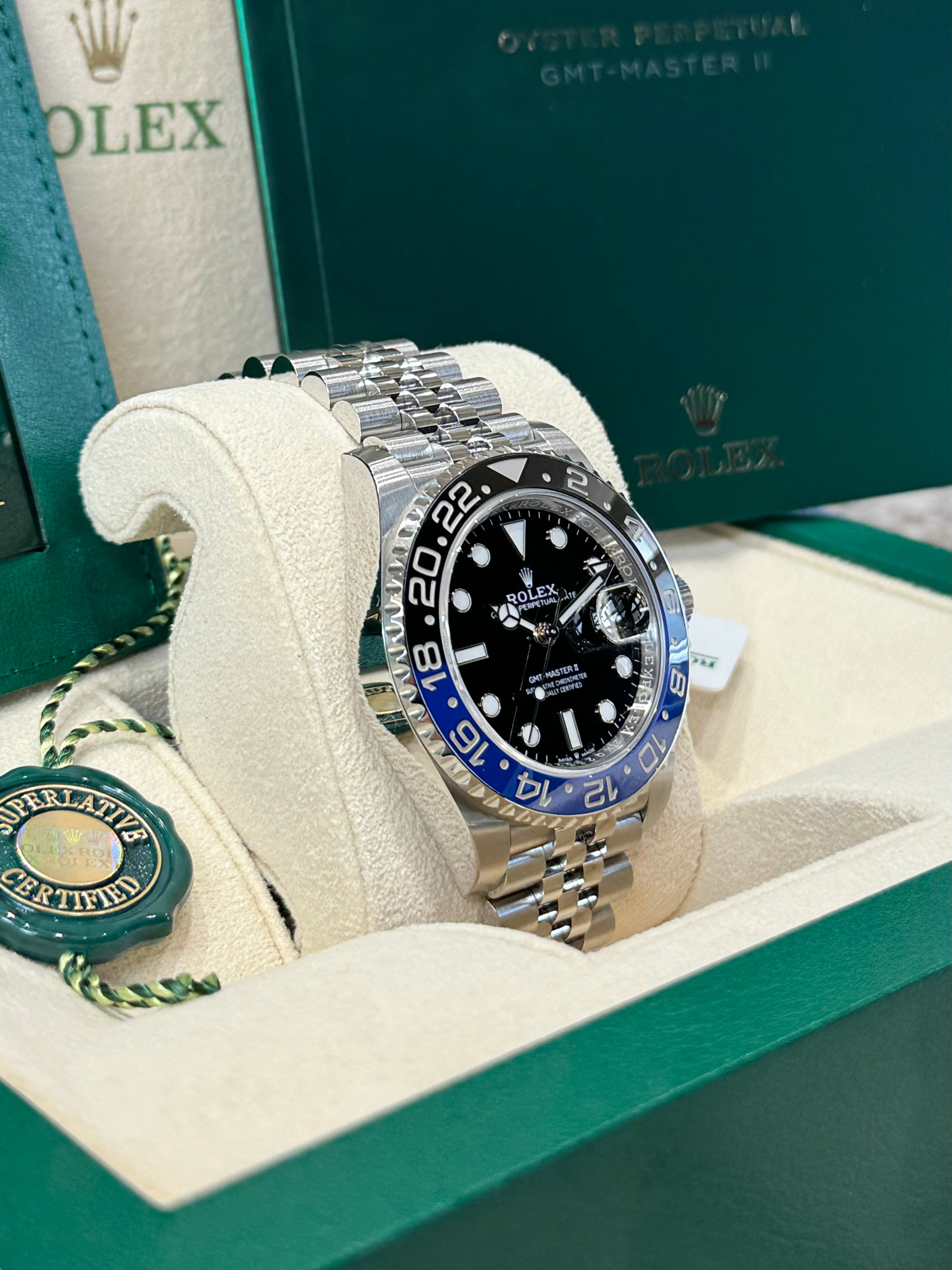 Rolex GMT-Master II 40 126710BLNR Black Dial Watch