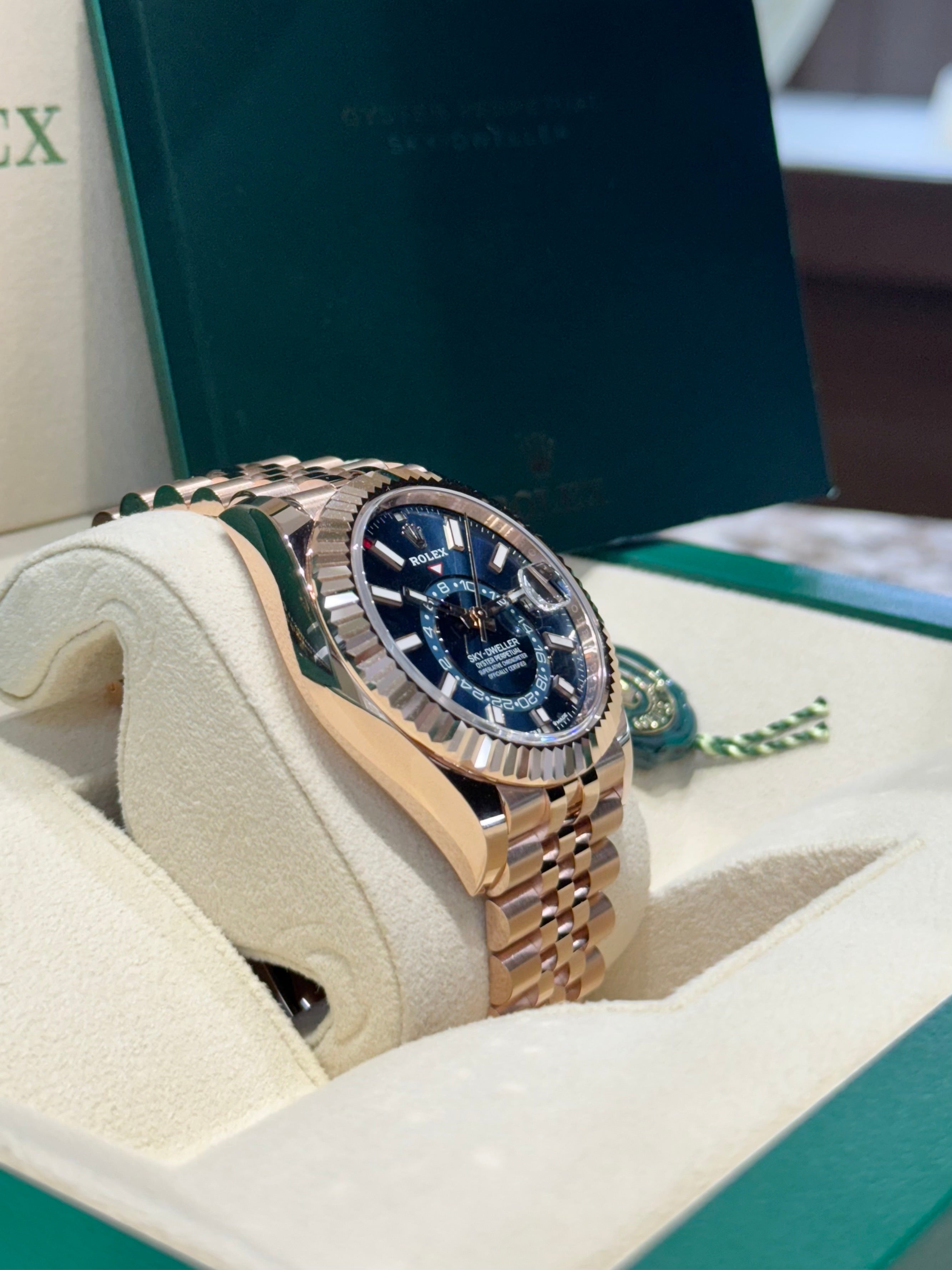Rolex Sky-Dweller 42 336935 Blue-Green Dial Watch