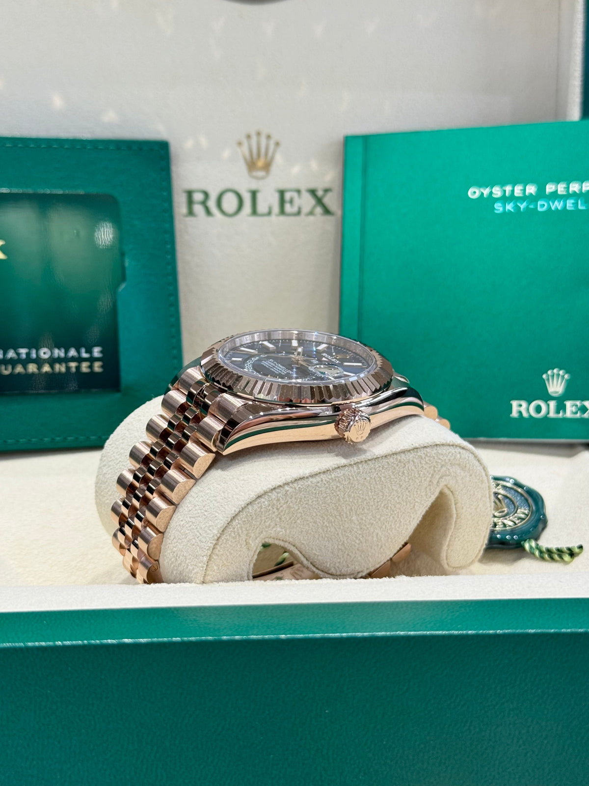 Rolex Sky-Dweller 42 336935 Blue-Green Dial Watch
