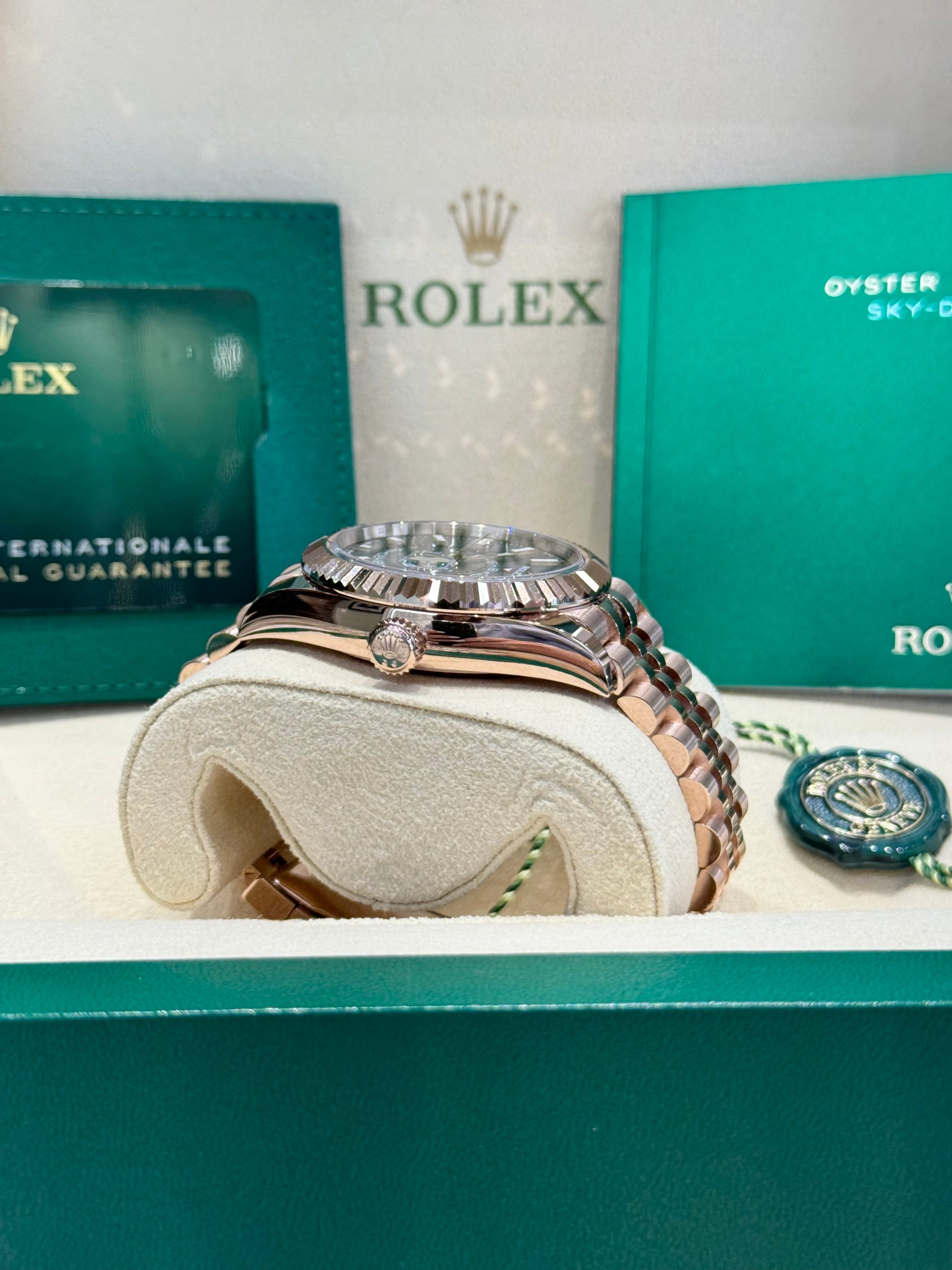 Rolex Sky-Dweller 42 336935 Blue-Green Dial Watch