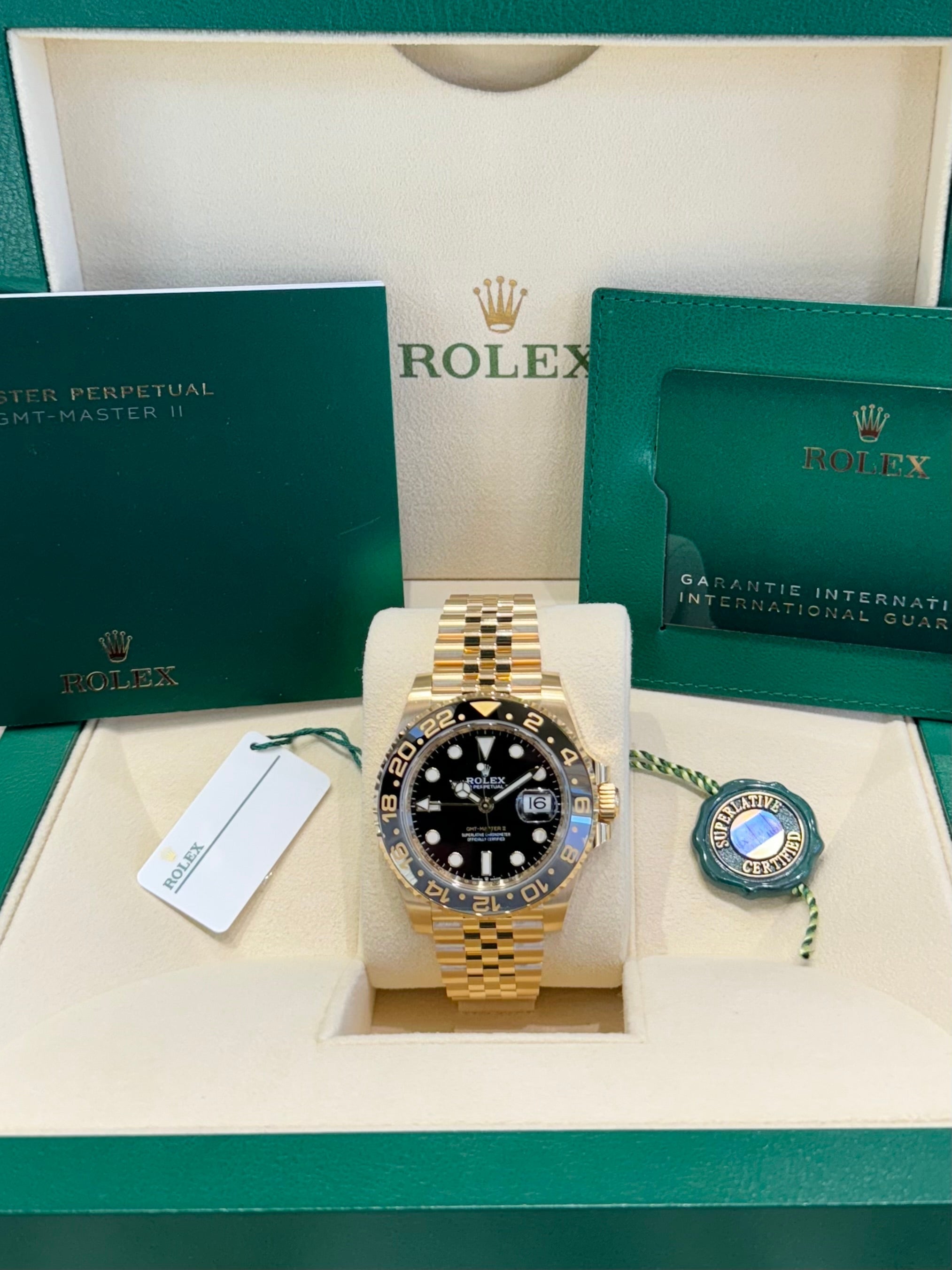 Rolex GMT-Master II 40 126718GRNR Black Dial Watch