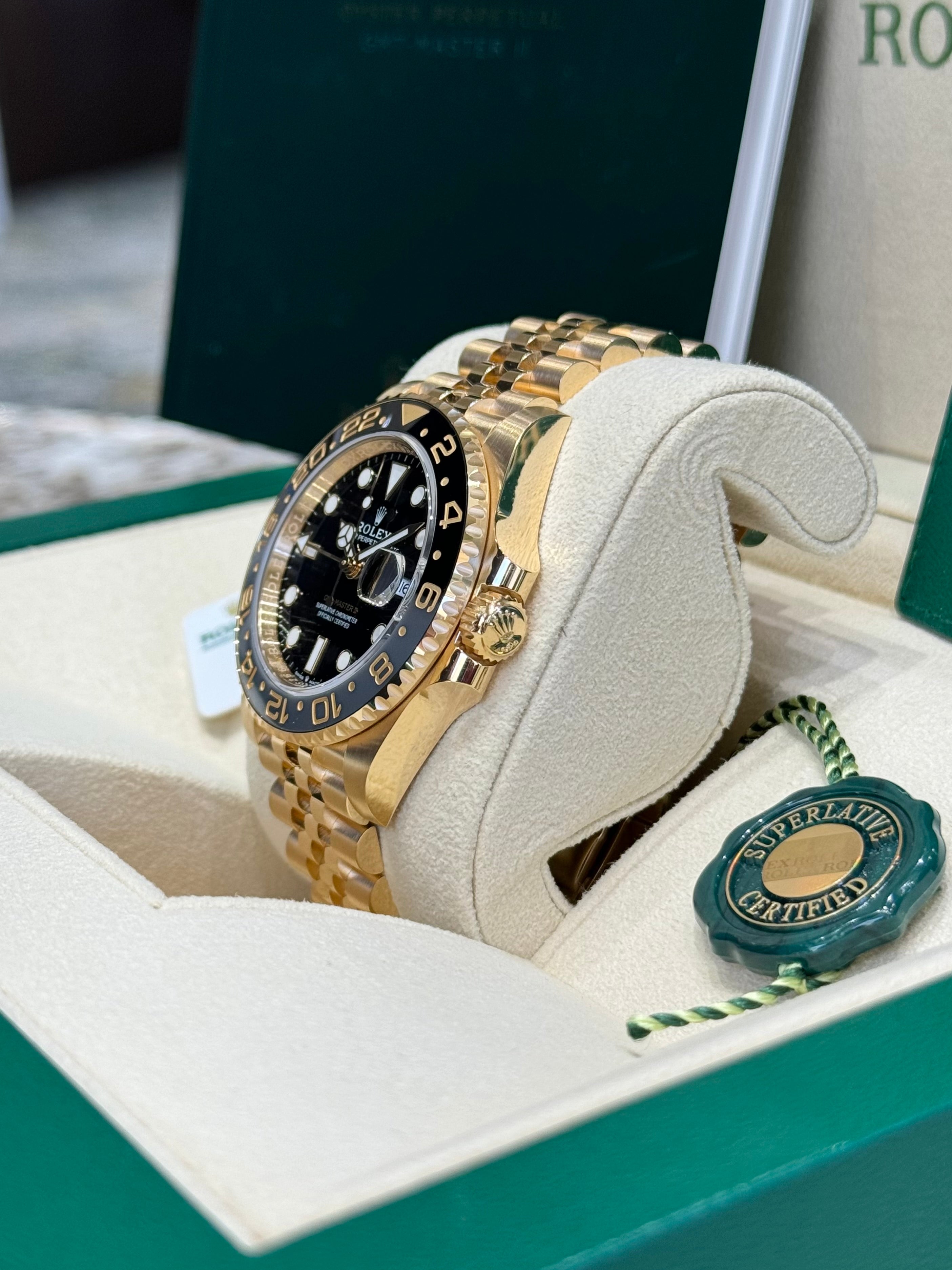 Rolex GMT-Master II 40 126718GRNR Black Dial Watch
