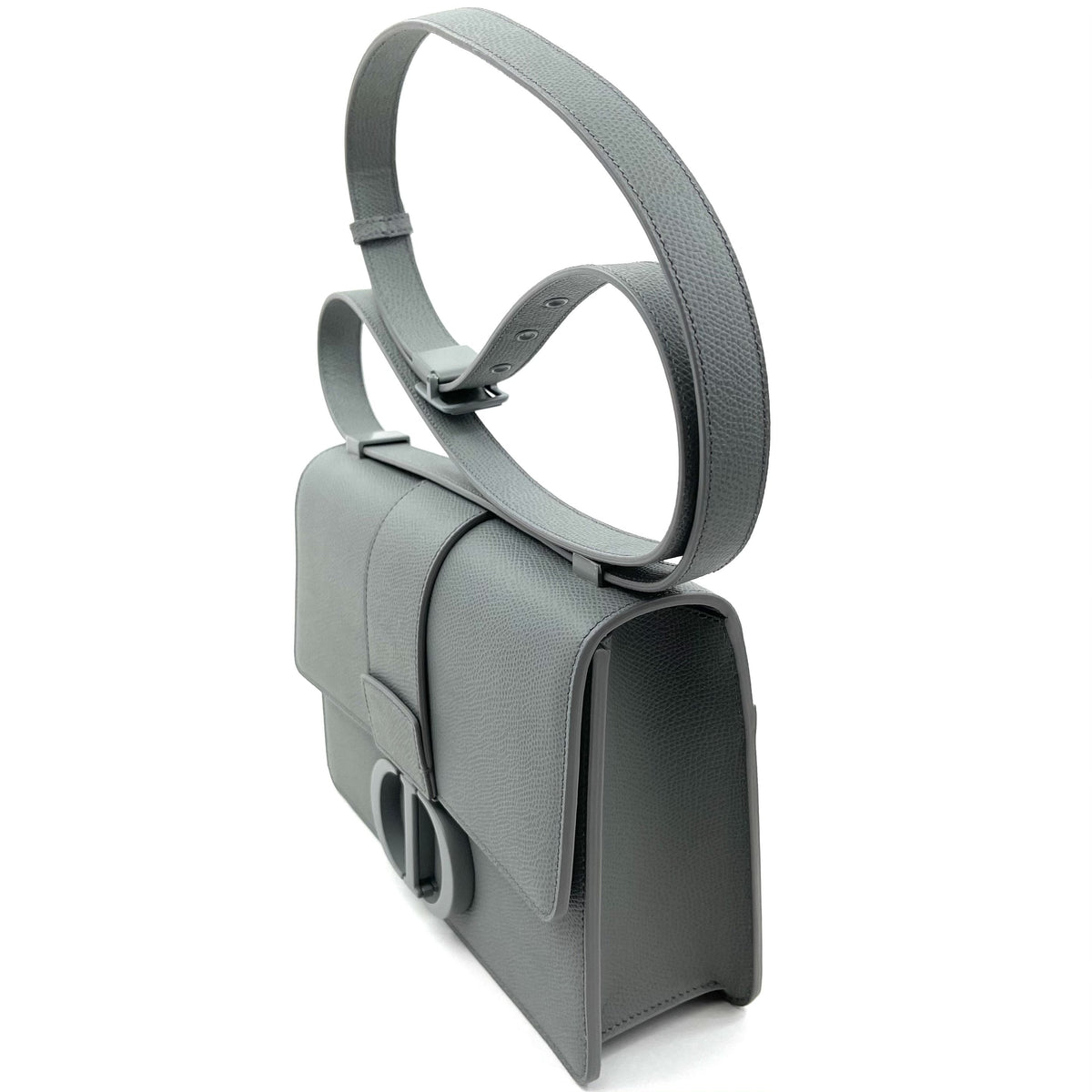Dior 30 Montaigne Bag Ultramatte Gray Leather