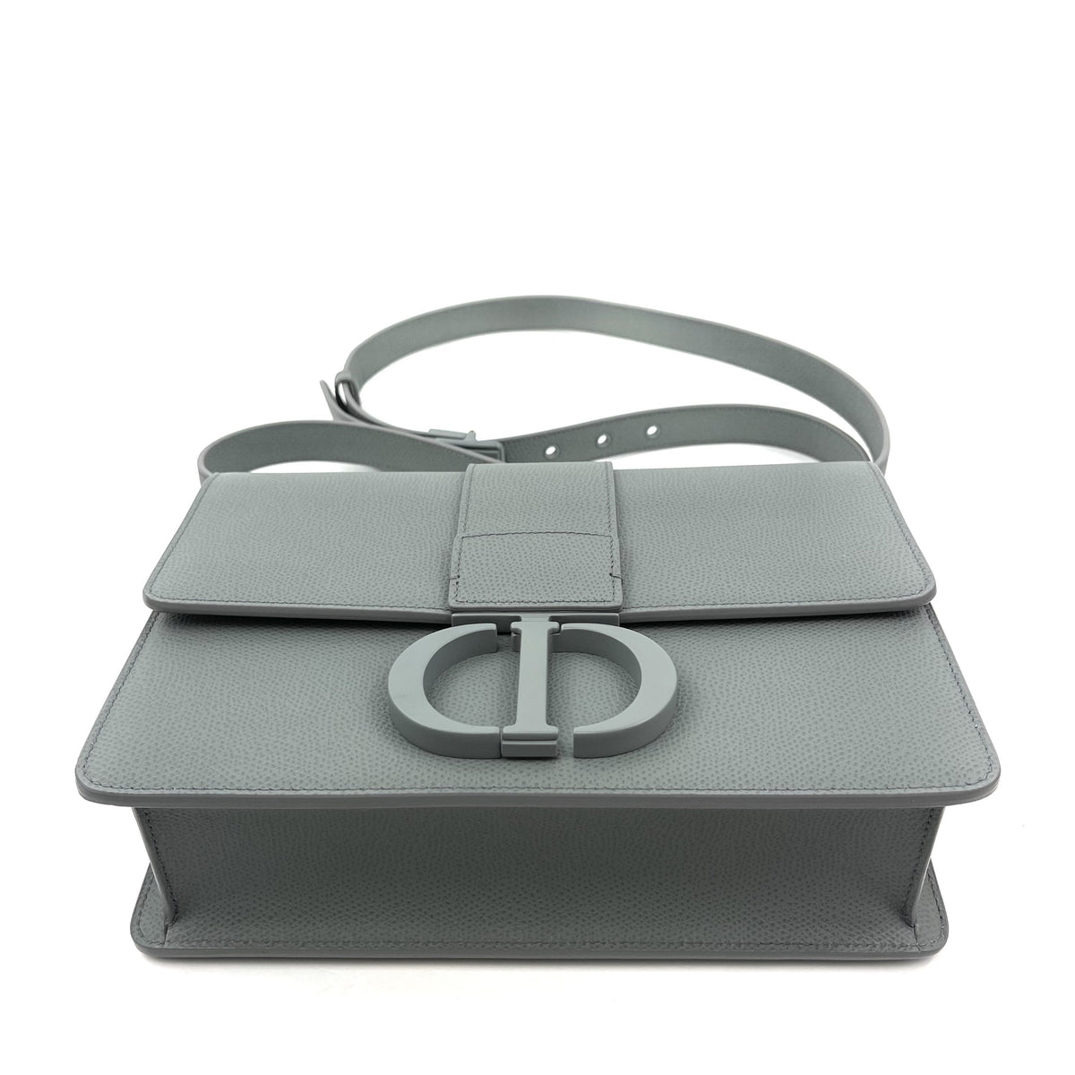 Dior 30 Montaigne Bag Ultramatte Gray Leather