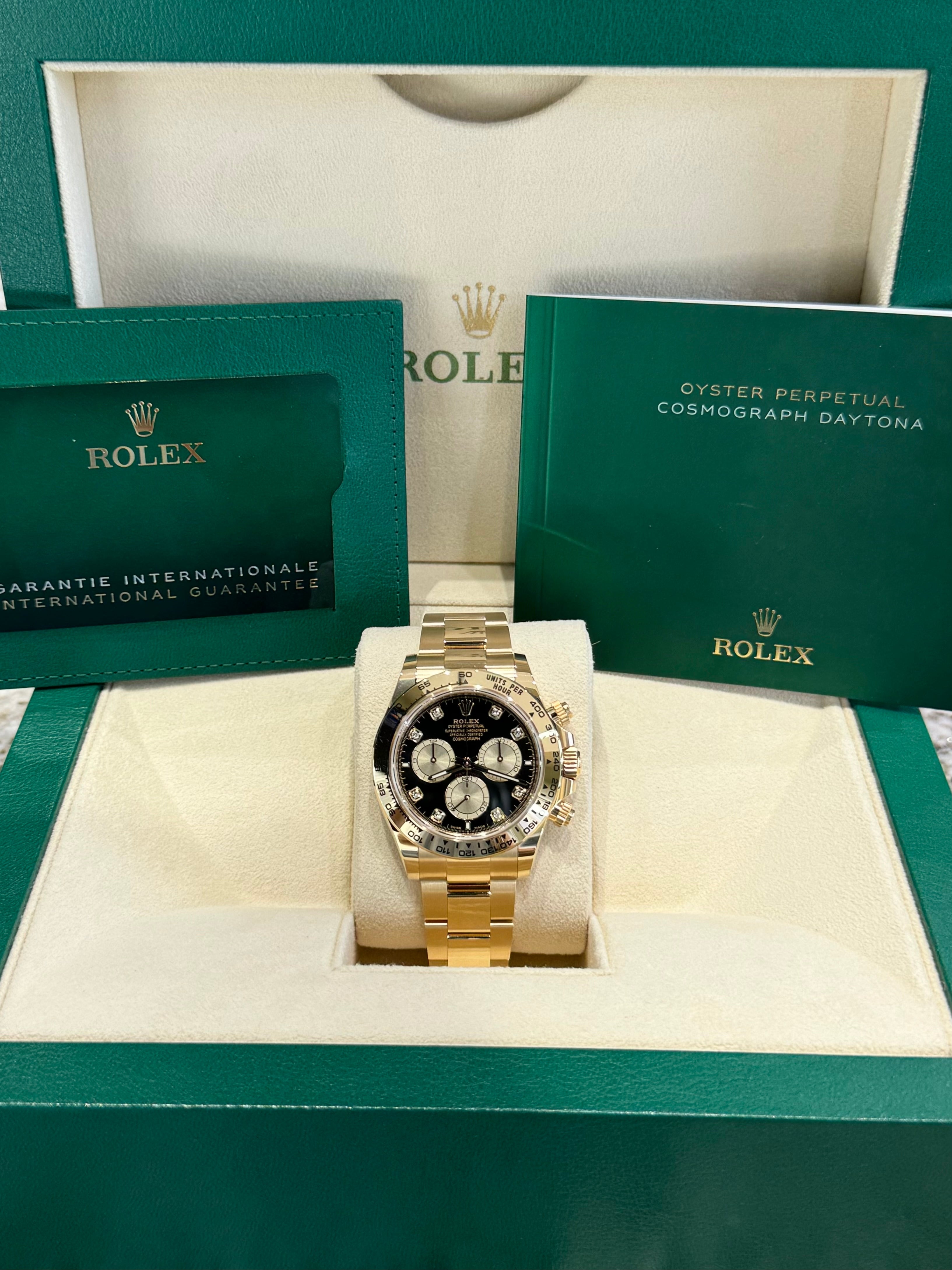 Rolex Daytona 40 126508 Black Diamond Dial Watch
