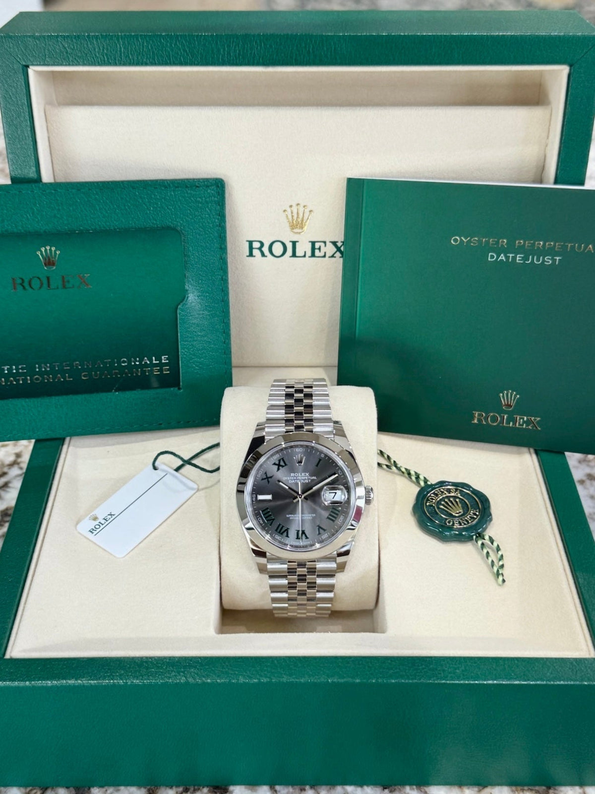 Rolex Datejust 41 126300 Dark Rhodium Dial Watch
