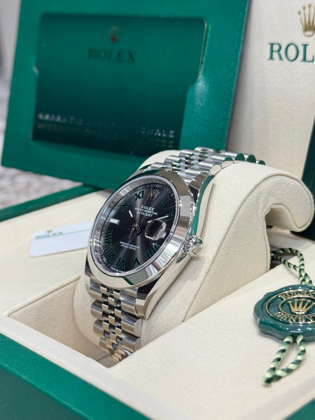 Rolex Datejust 41 126300 Dark Rhodium Dial Watch