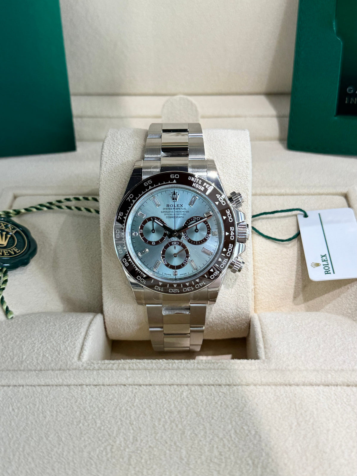 Rolex Daytona 40 126506 Ice Blue Diamond Dial Watch