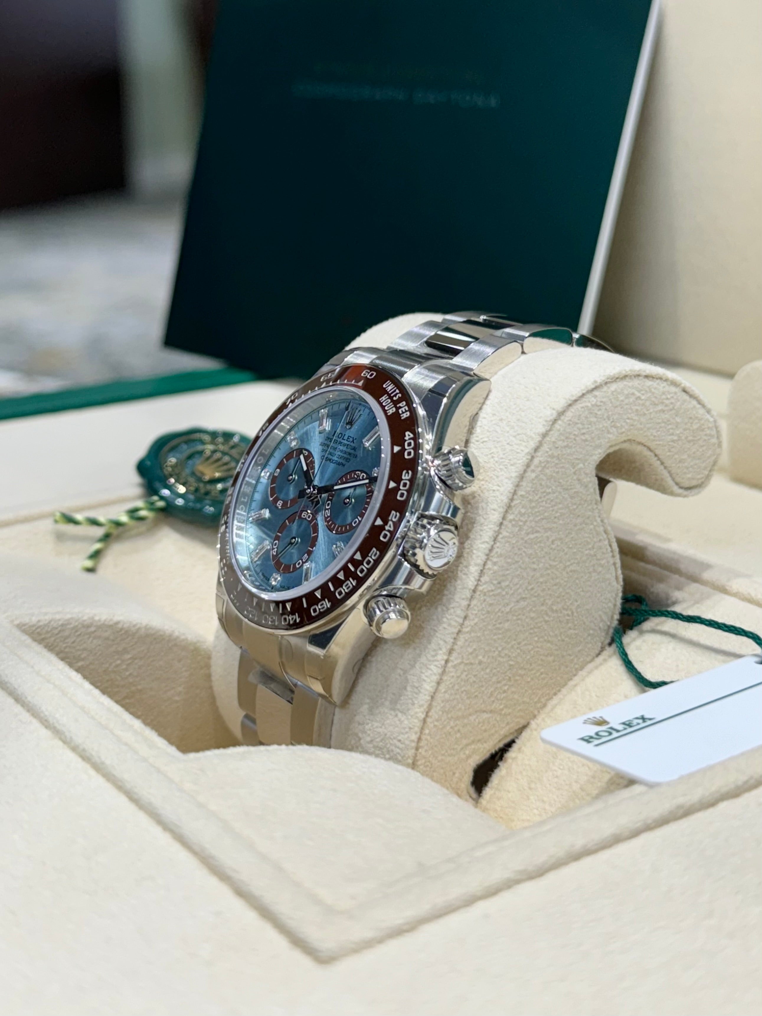 Rolex Daytona 40 126506 Ice Blue Diamond Dial Watch