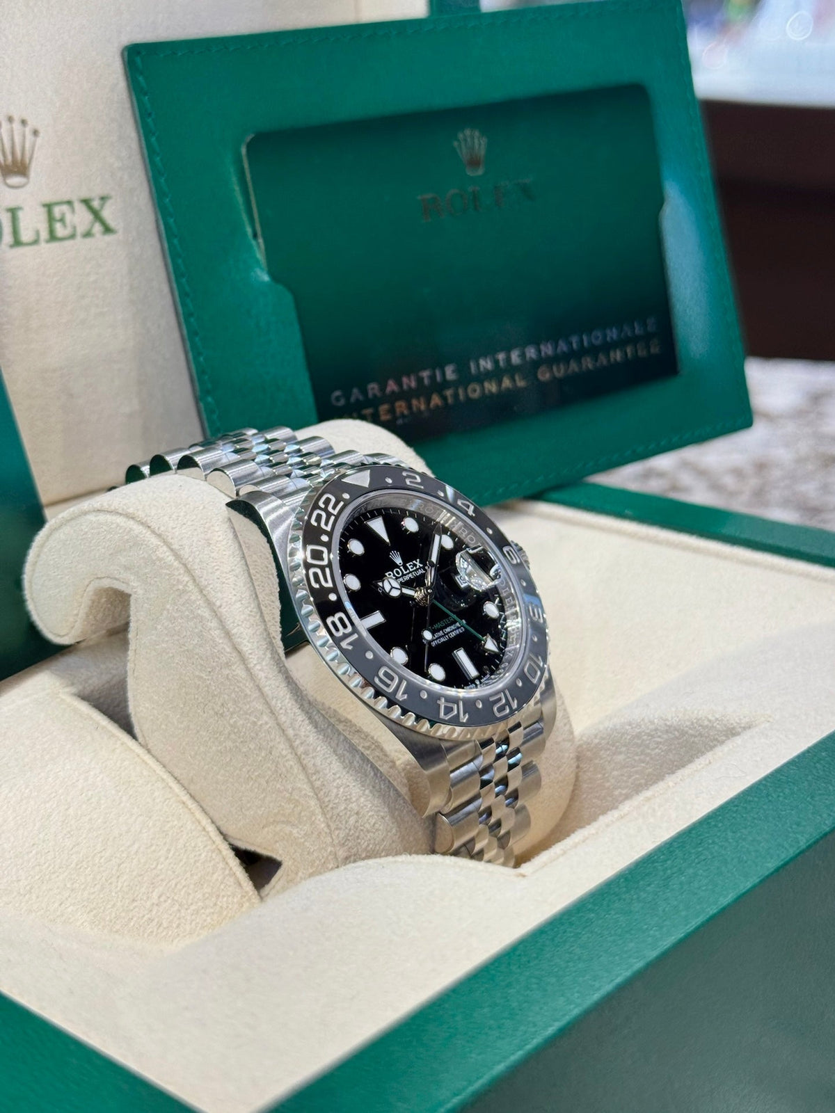 Rolex GMT-Master II 40 126710GRNR Black Dial Watch