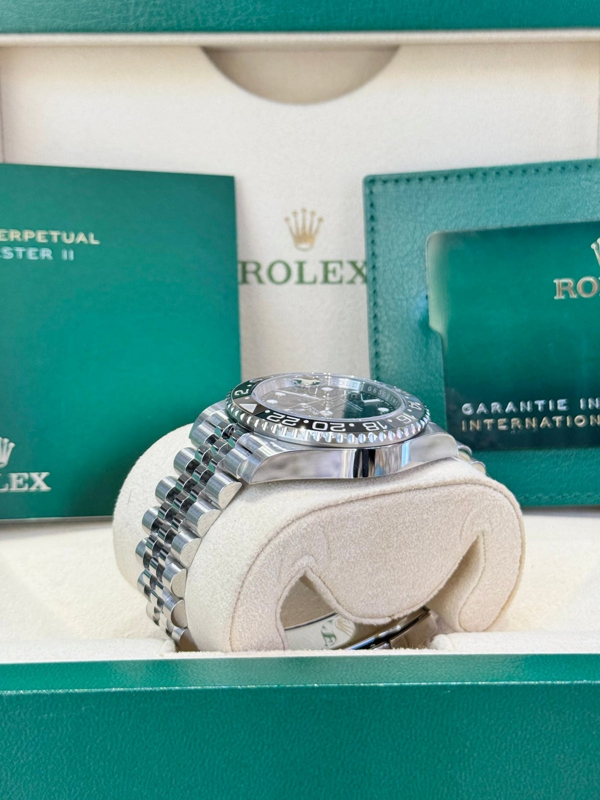 Rolex GMT-Master II 40 126710GRNR Black Dial Watch
