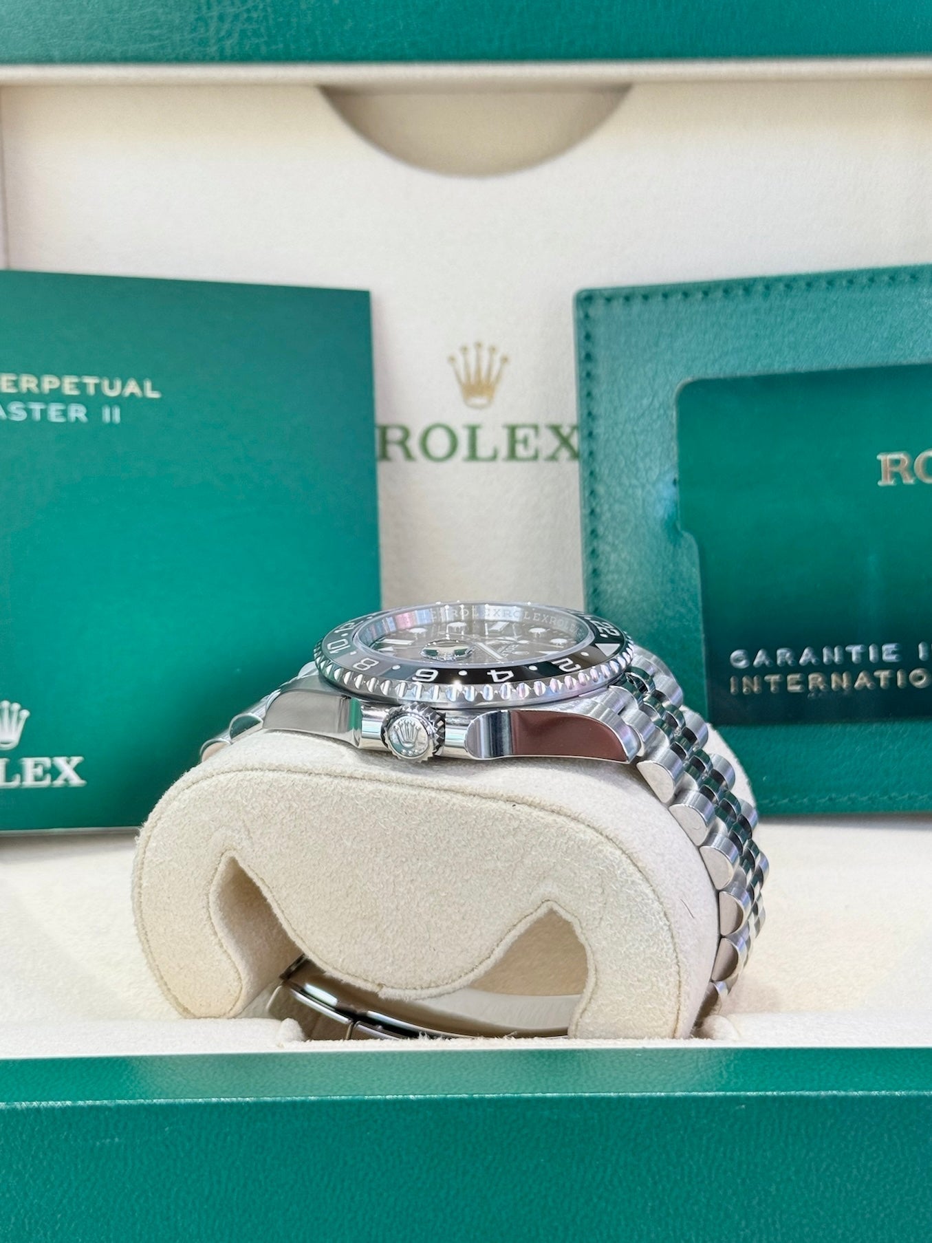 Rolex GMT-Master II 40 126710GRNR Black Dial Watch