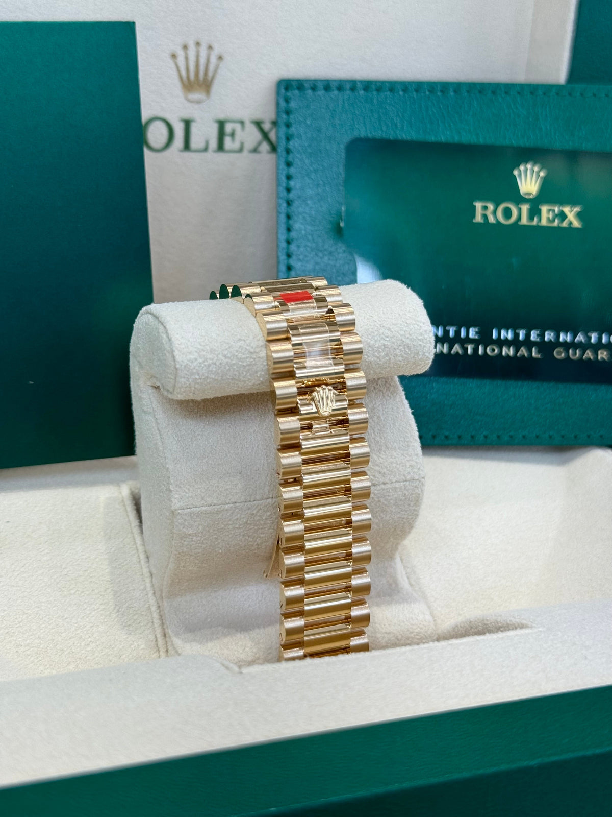 Rolex Day-Date 36 128238 Champagne Diamond Dial Watch
