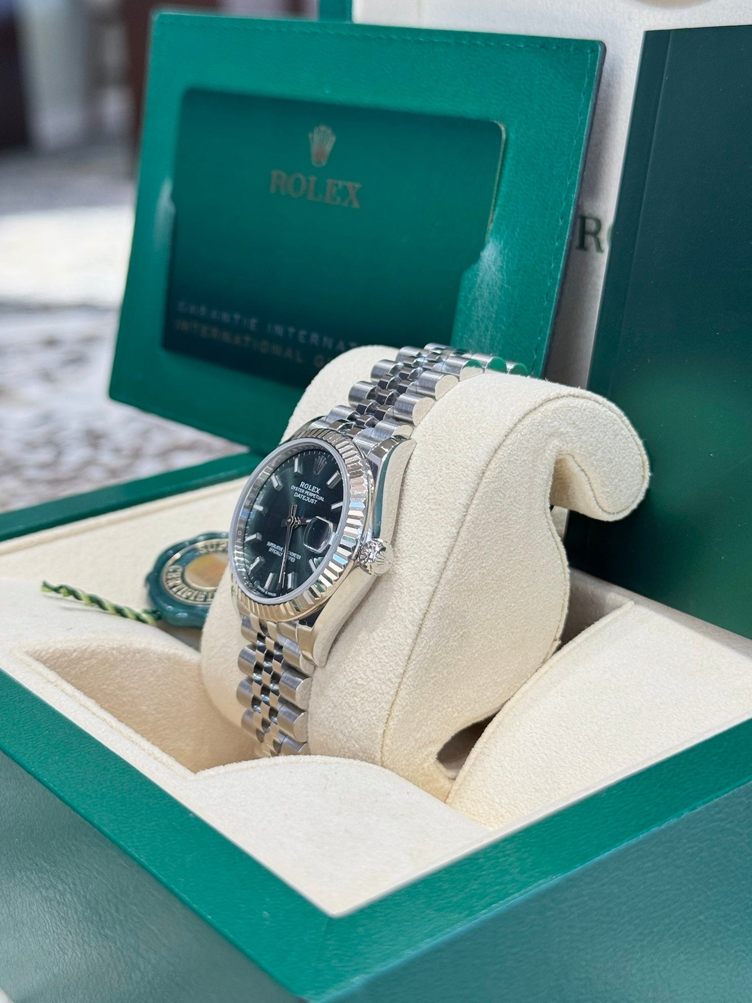 Rolex Datejust 31 278274 Mint Green Dial Watch