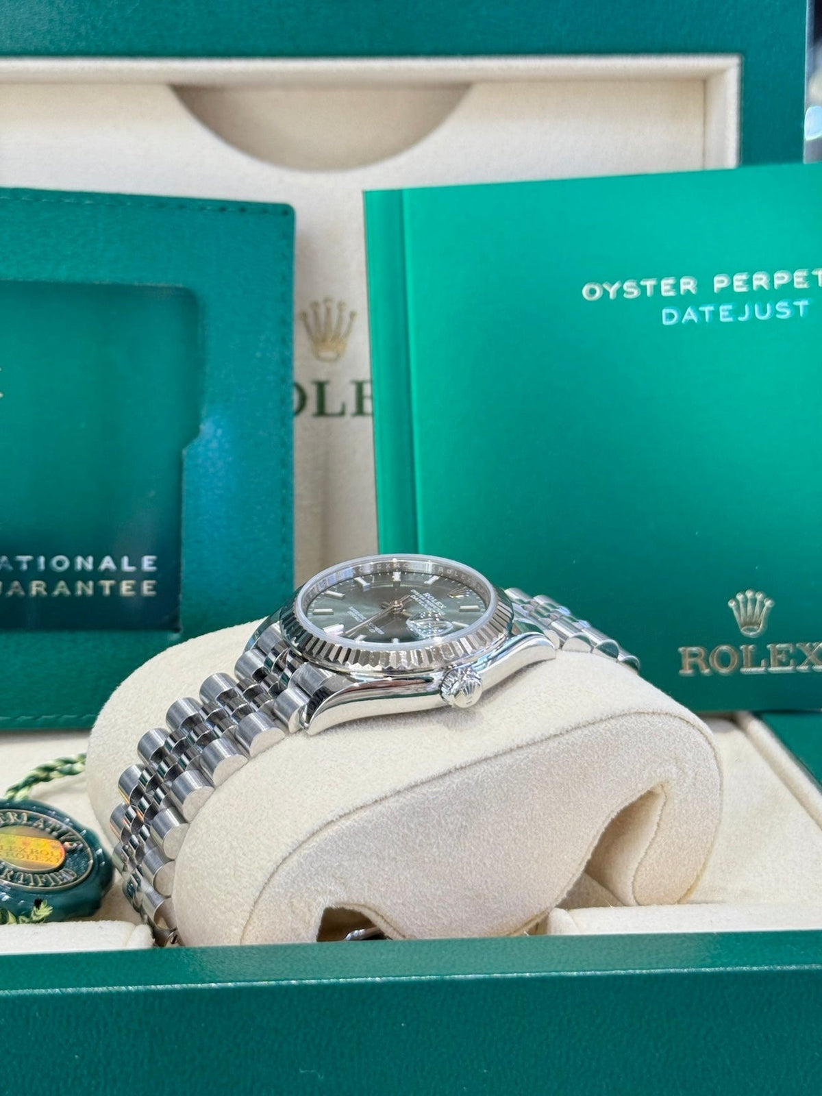 Rolex Datejust 31 278274 Mint Green Dial Watch
