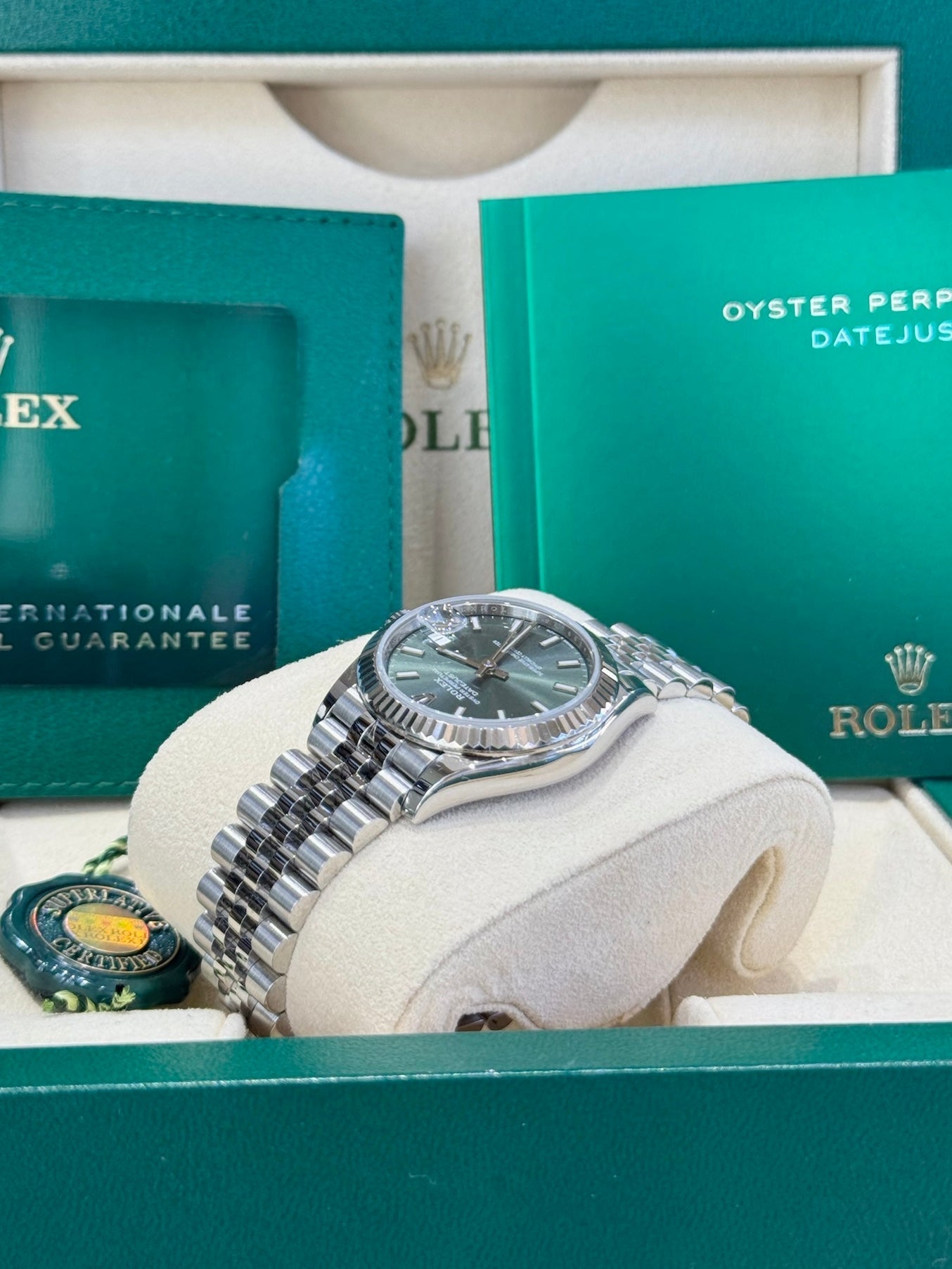 Rolex Datejust 31 278274 Mint Green Dial Watch