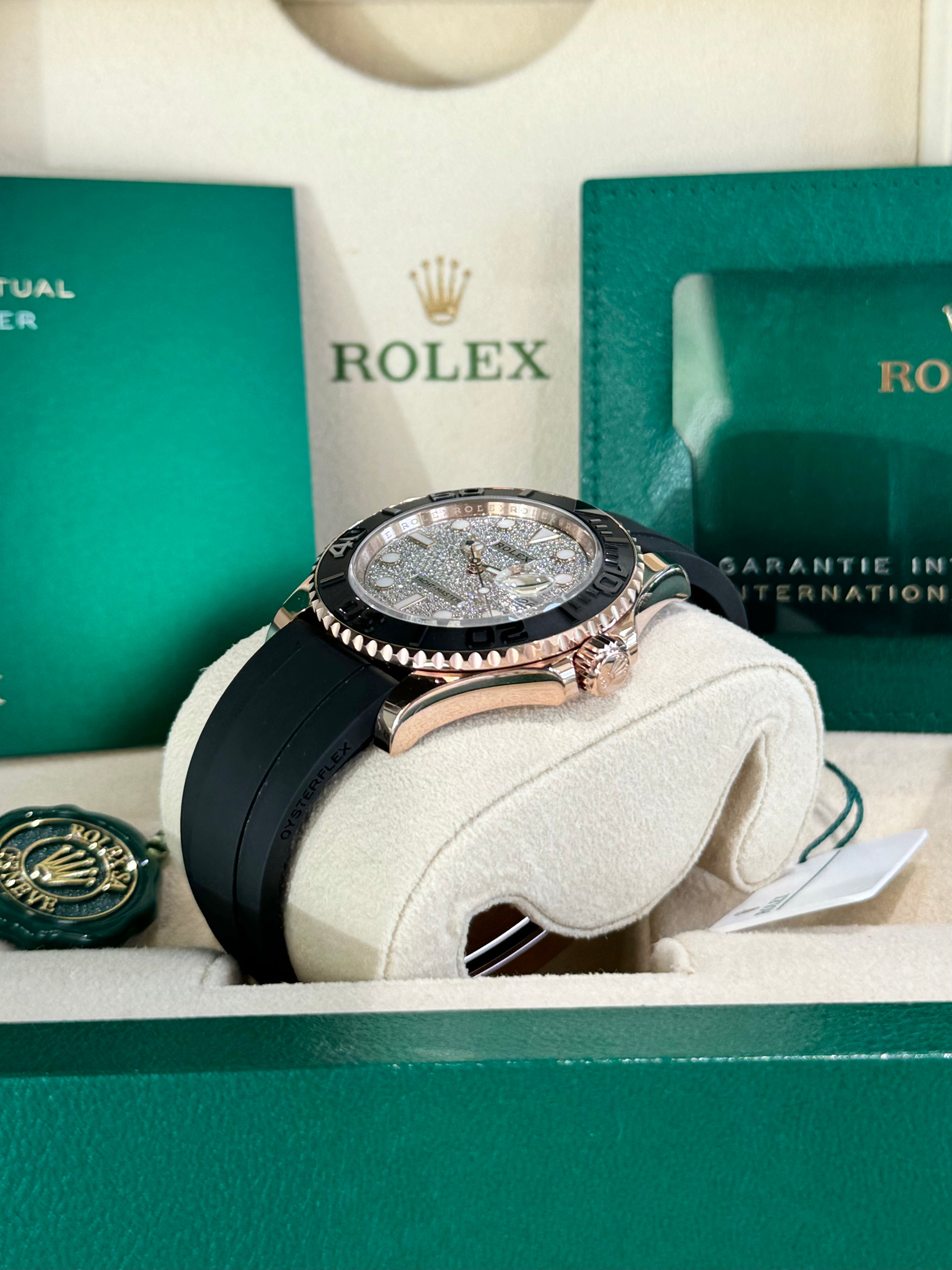 Rolex Yacht-Master 40 126655 Diamond Pave Dial Watch