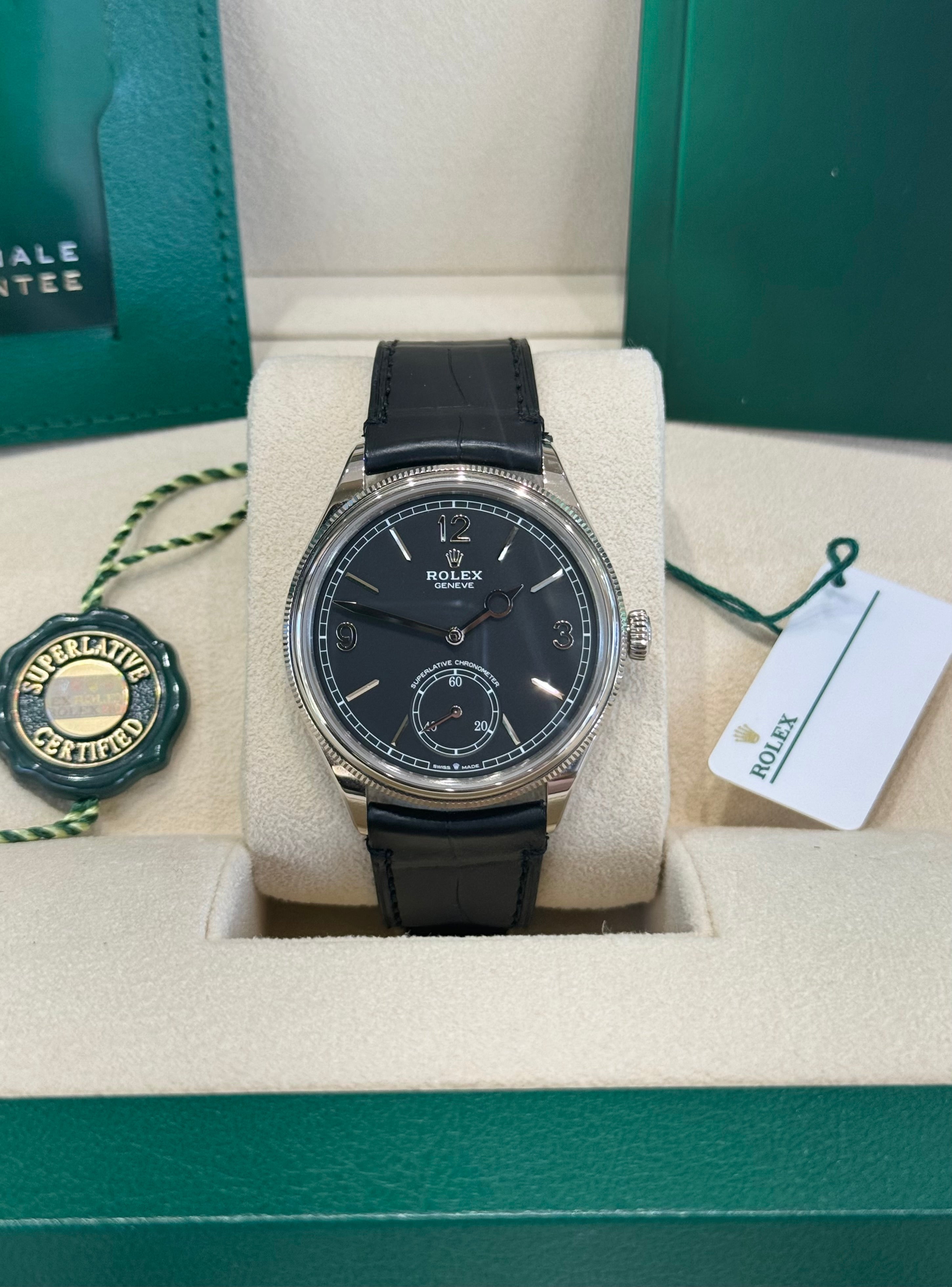 Rolex 1908 39 52509 Black Dial Watch