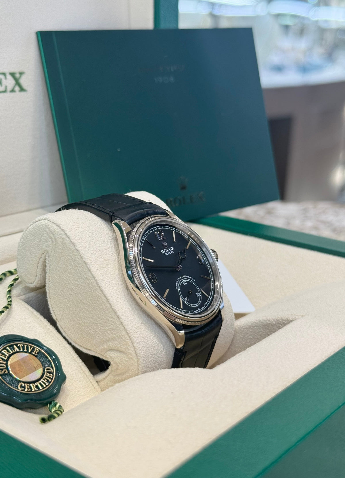 Rolex 1908 39 52509 Black Dial Watch