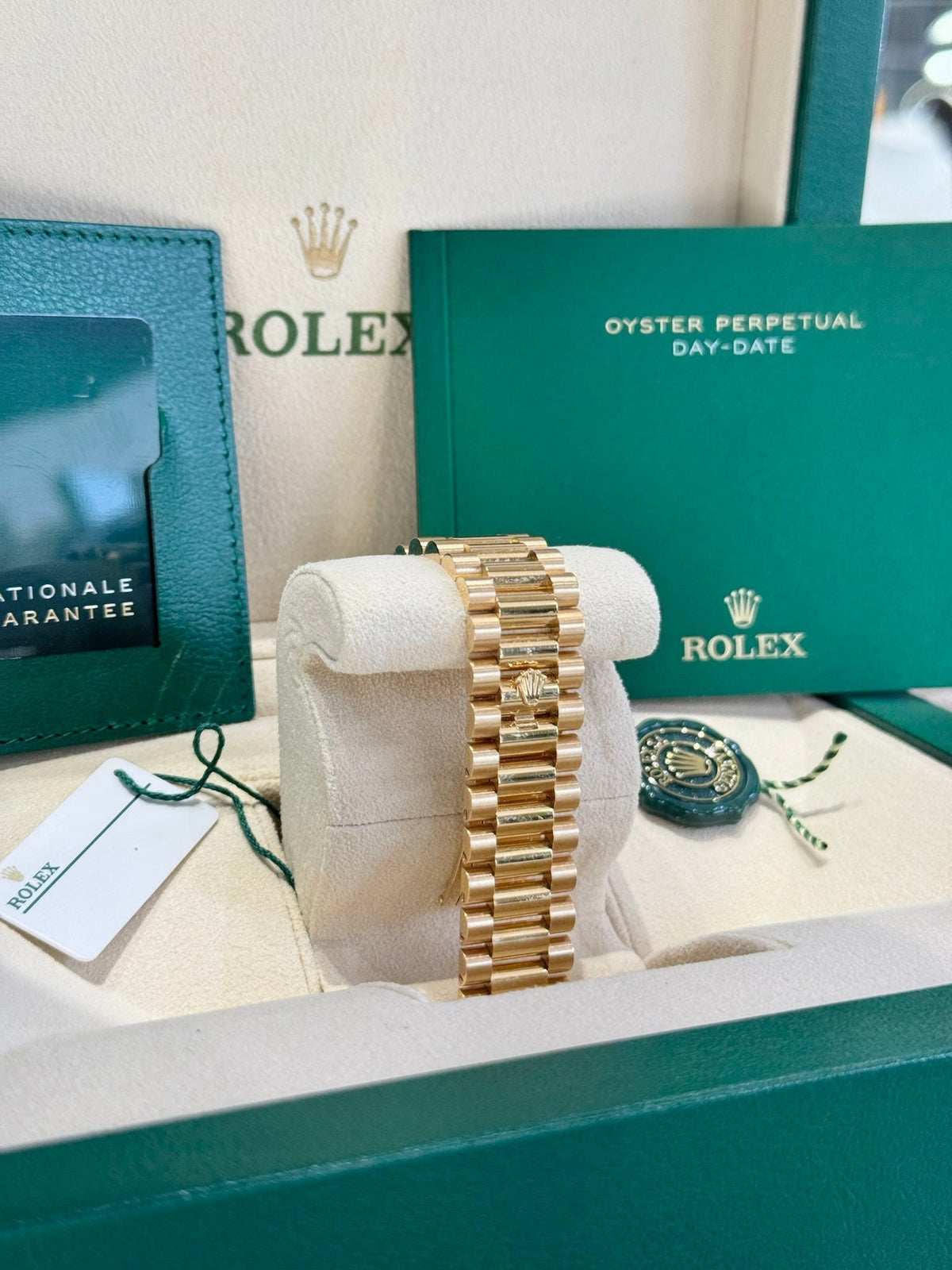 Rolex Day-Date 40 228238 Champagne Diamond Dial Watch