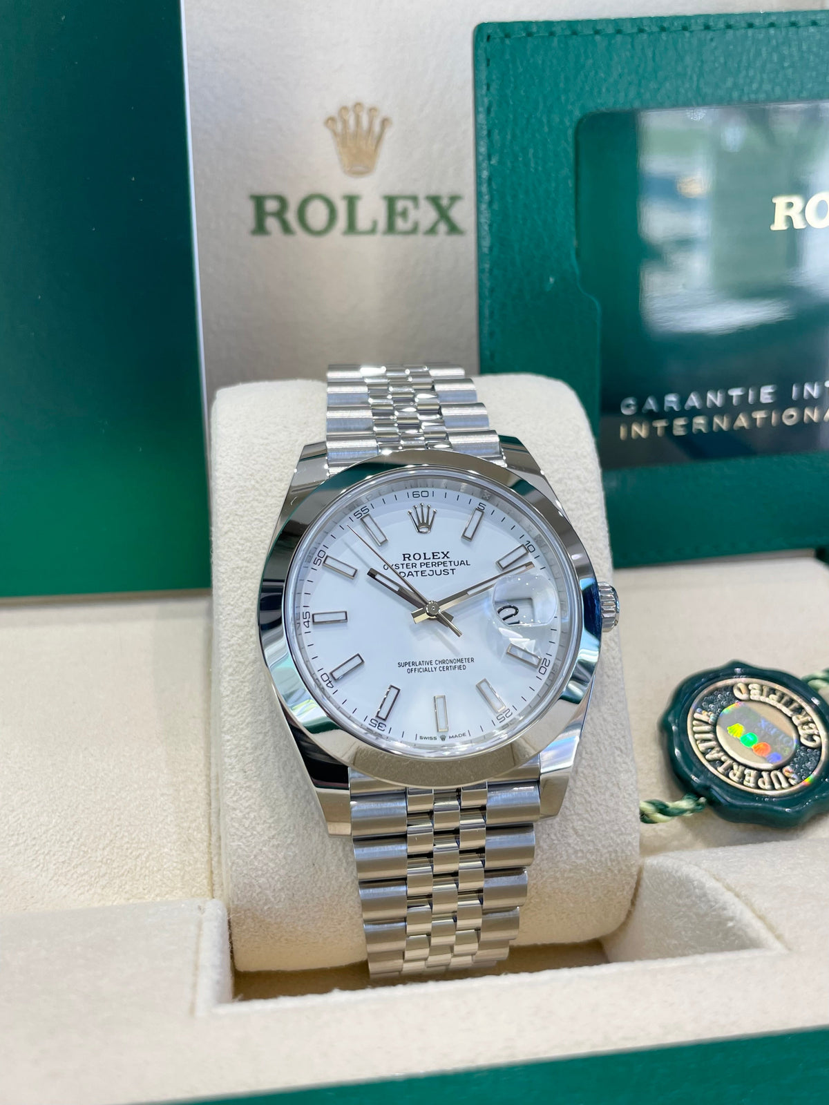Rolex Datejust 41 126300 White Dial Watch