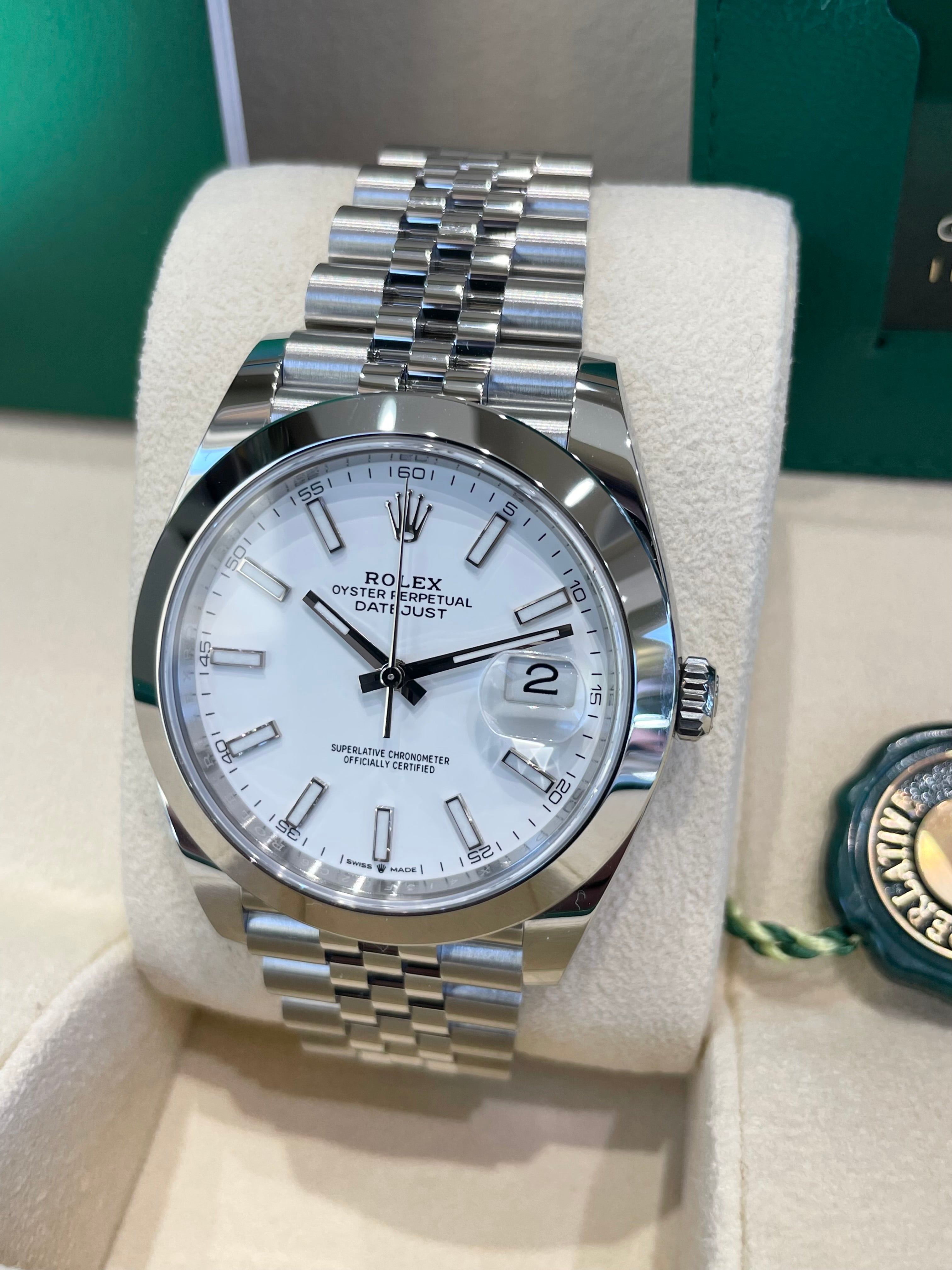 Rolex Datejust 41 126300 White Dial Watch