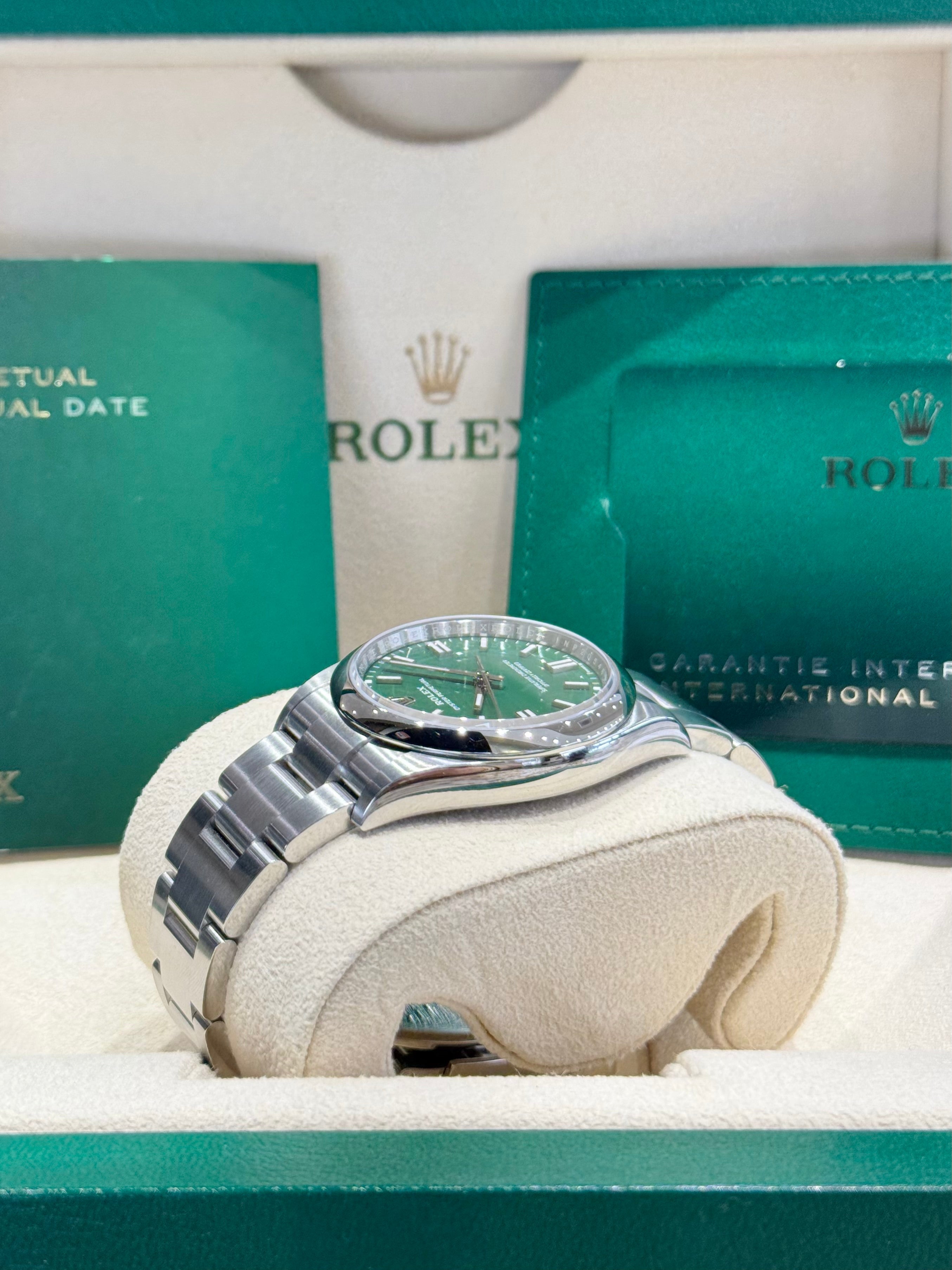 Rolex Oyster Perpetual 36 126000 Green Dial Watch