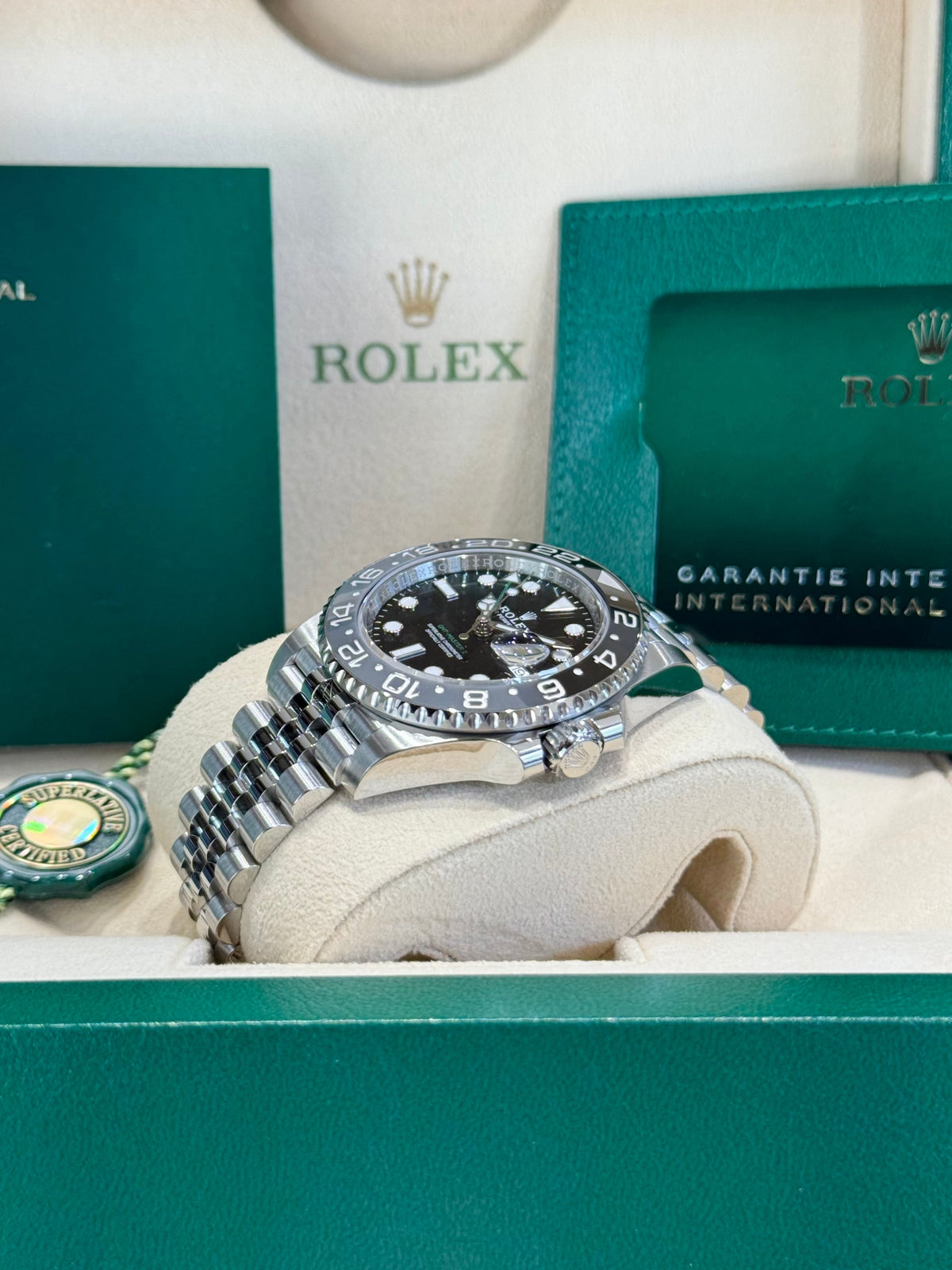 Rolex GMT-Master II 40 126710GRNR Black Dial Watch