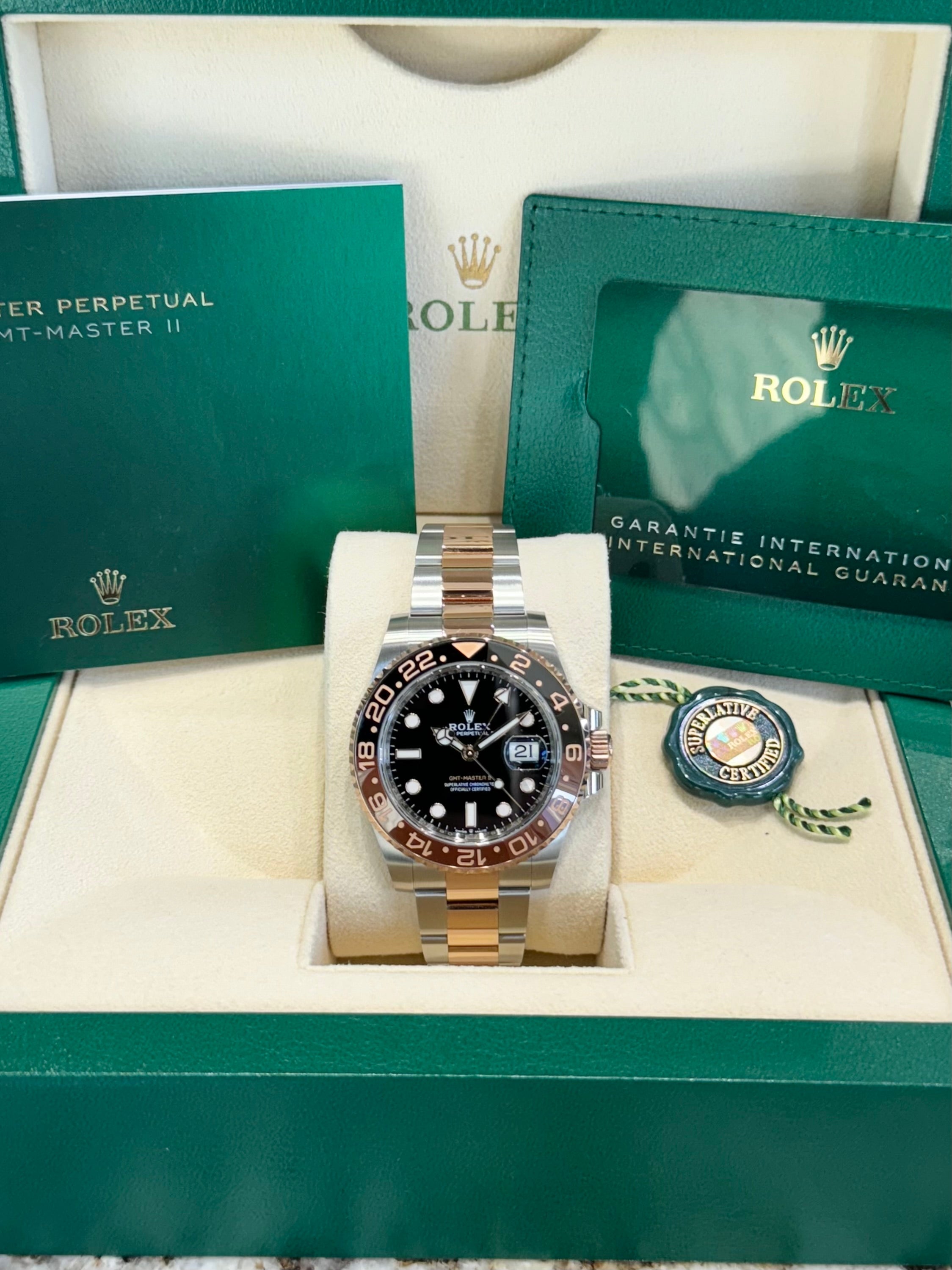 Rolex GMT-Master II 40 126711CHNR Black Dial Watch