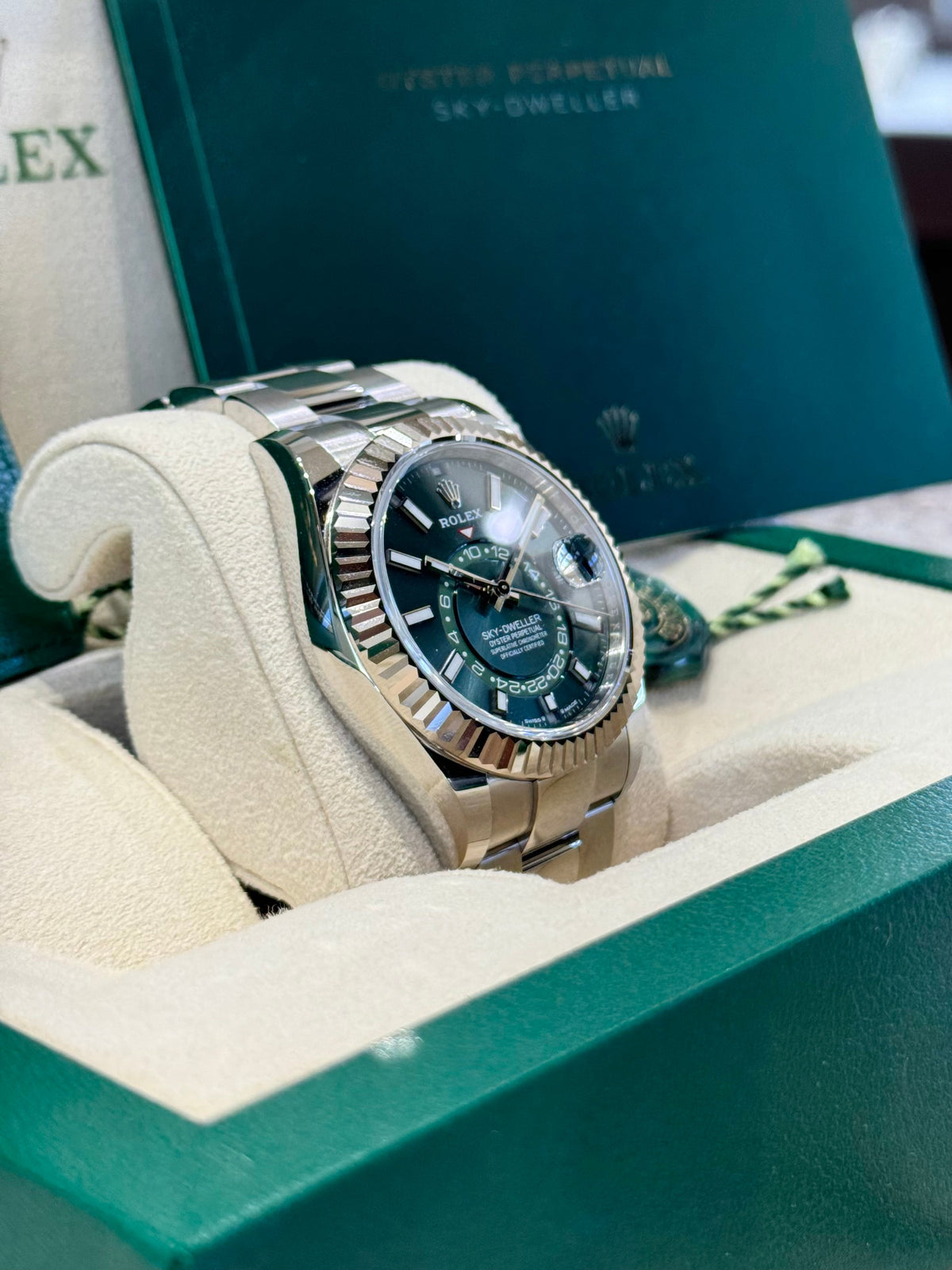 Rolex Sky-Dweller 42 336934 Mint Green Dial Watch