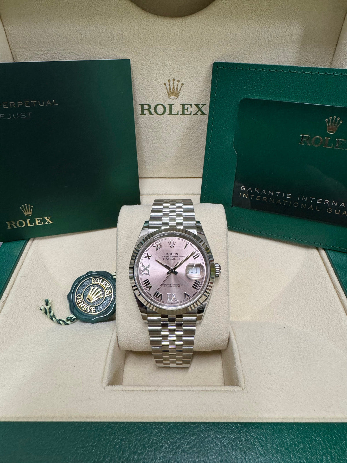 Rolex Datejust 36 126234 Pink Dial Watch