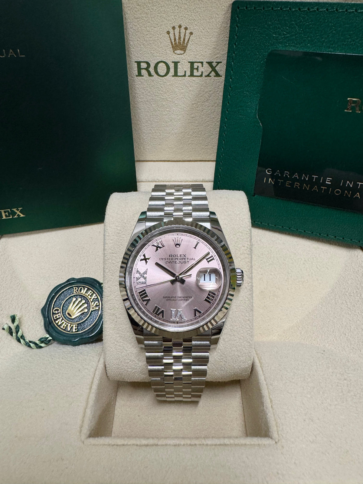 Rolex Datejust 36 126234 Pink Dial Watch