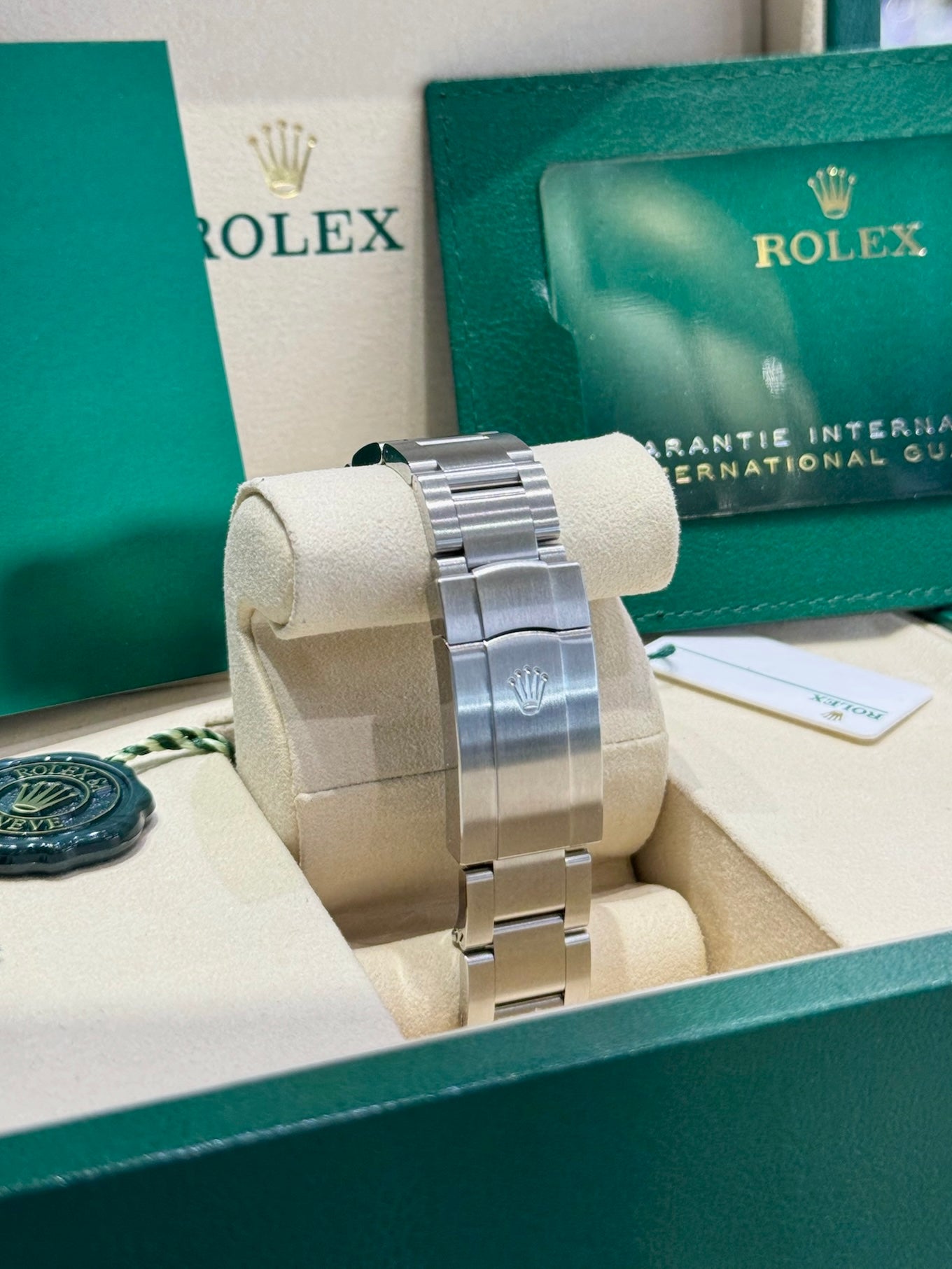 Rolex Oyster Perpetual 36 126000 Turquoise Celebration Dial Watch