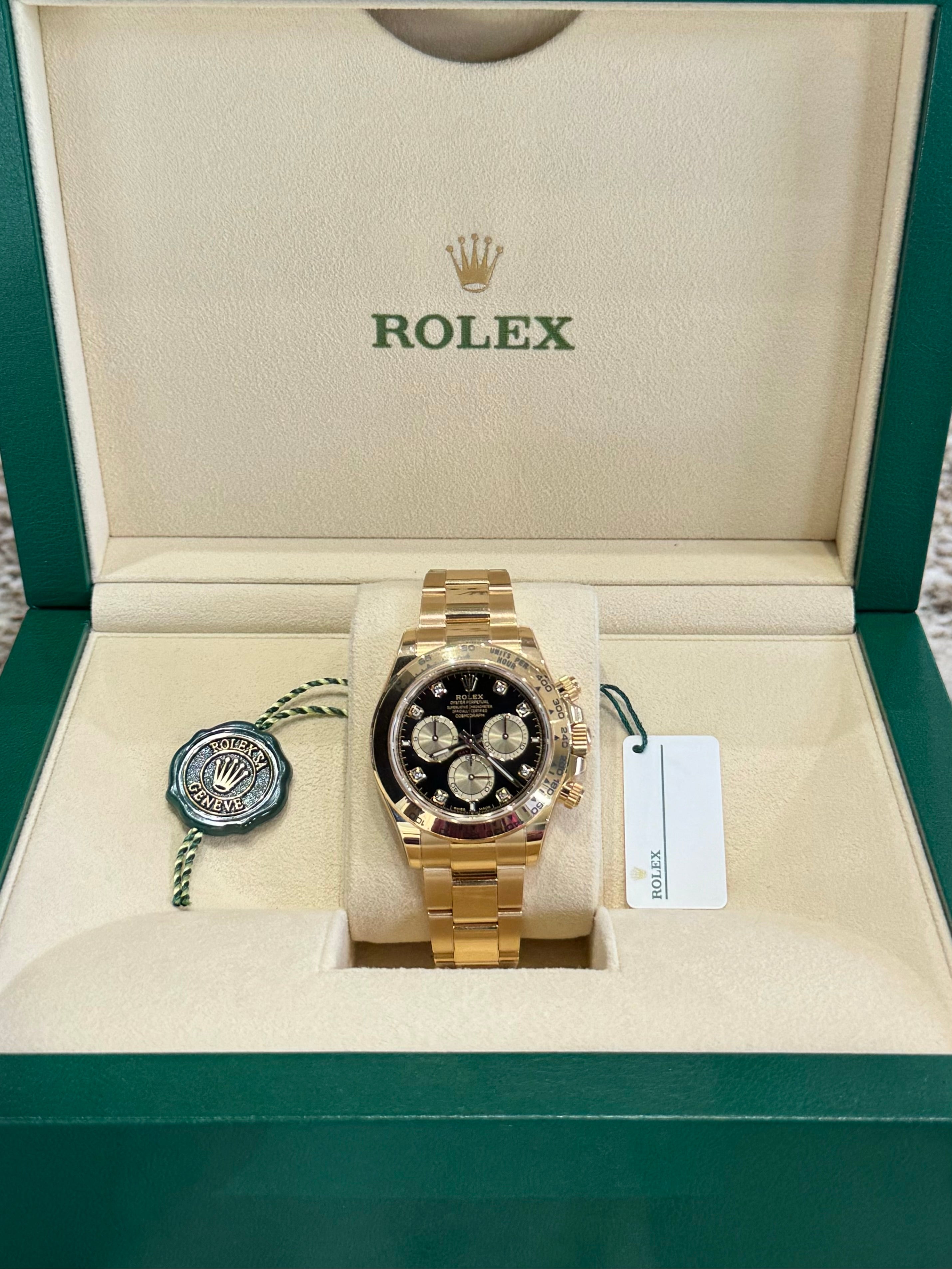 Rolex Daytona 40 126508 Black Diamond Dial Watch