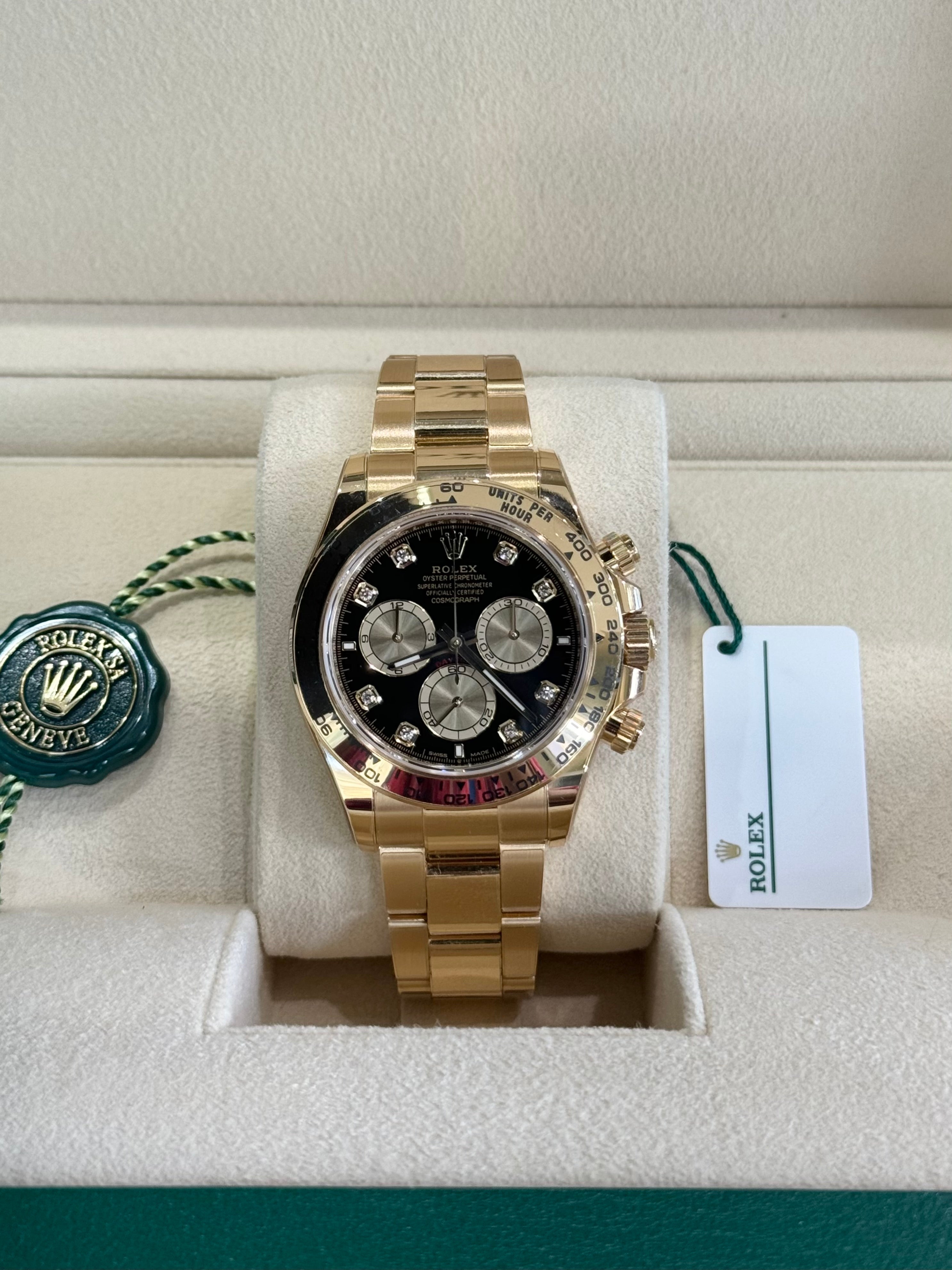 Rolex Daytona 40 126508 Black Diamond Dial Watch