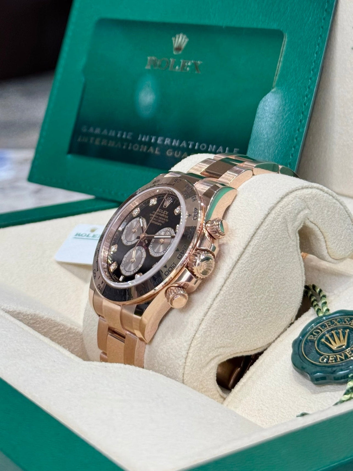 Rolex Daytona 40 126505 Black Diamond Dial Watch