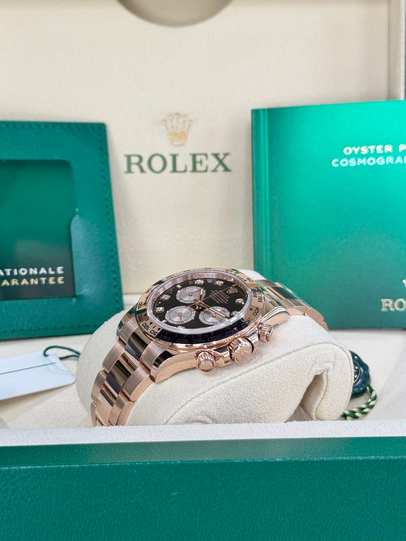 Rolex Daytona 40 126505 Black Diamond Dial Watch