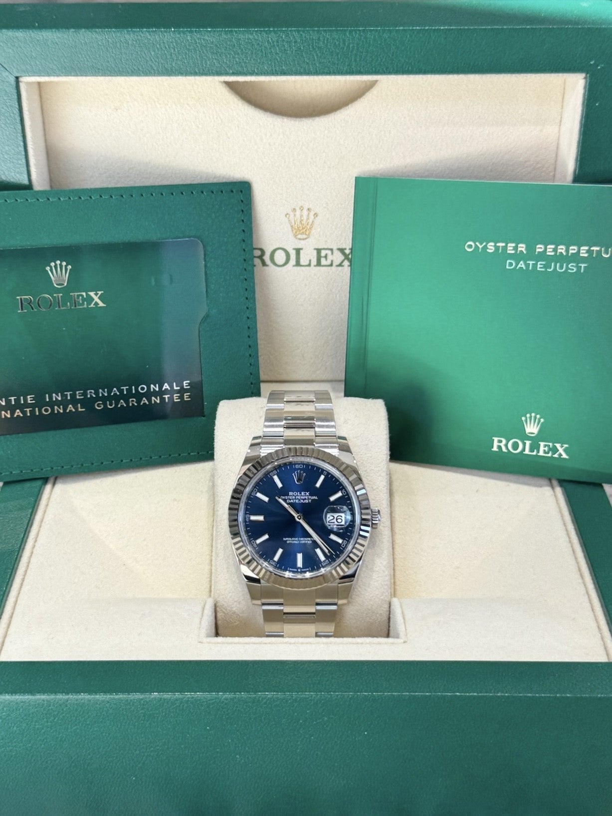 Rolex Datejust 41 126334 Blue Dial Watch