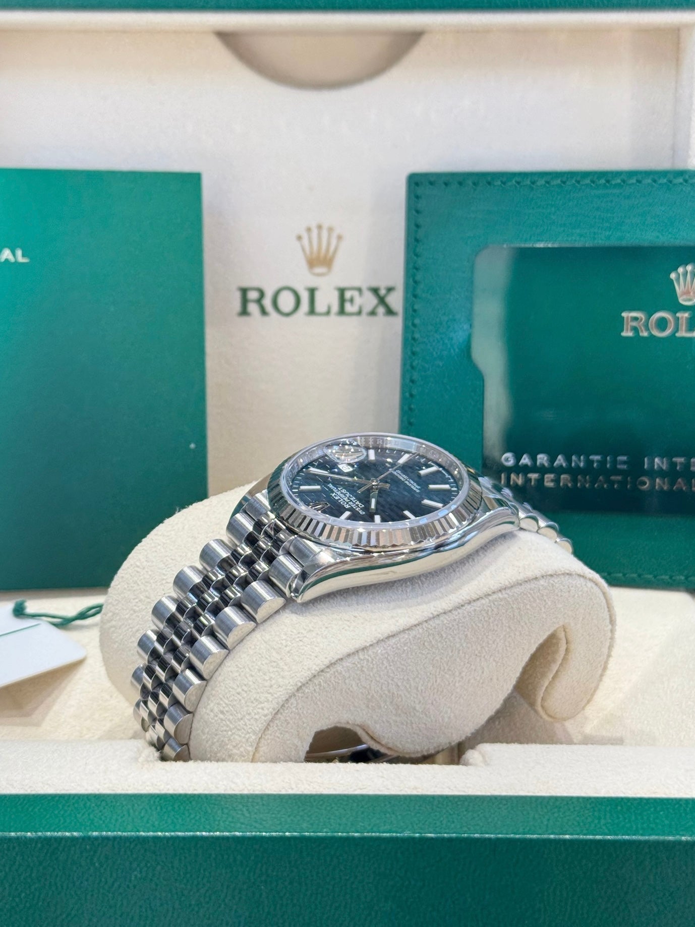 Rolex Datejust 36 126234 Blue Fluted Motif Dial Watch
