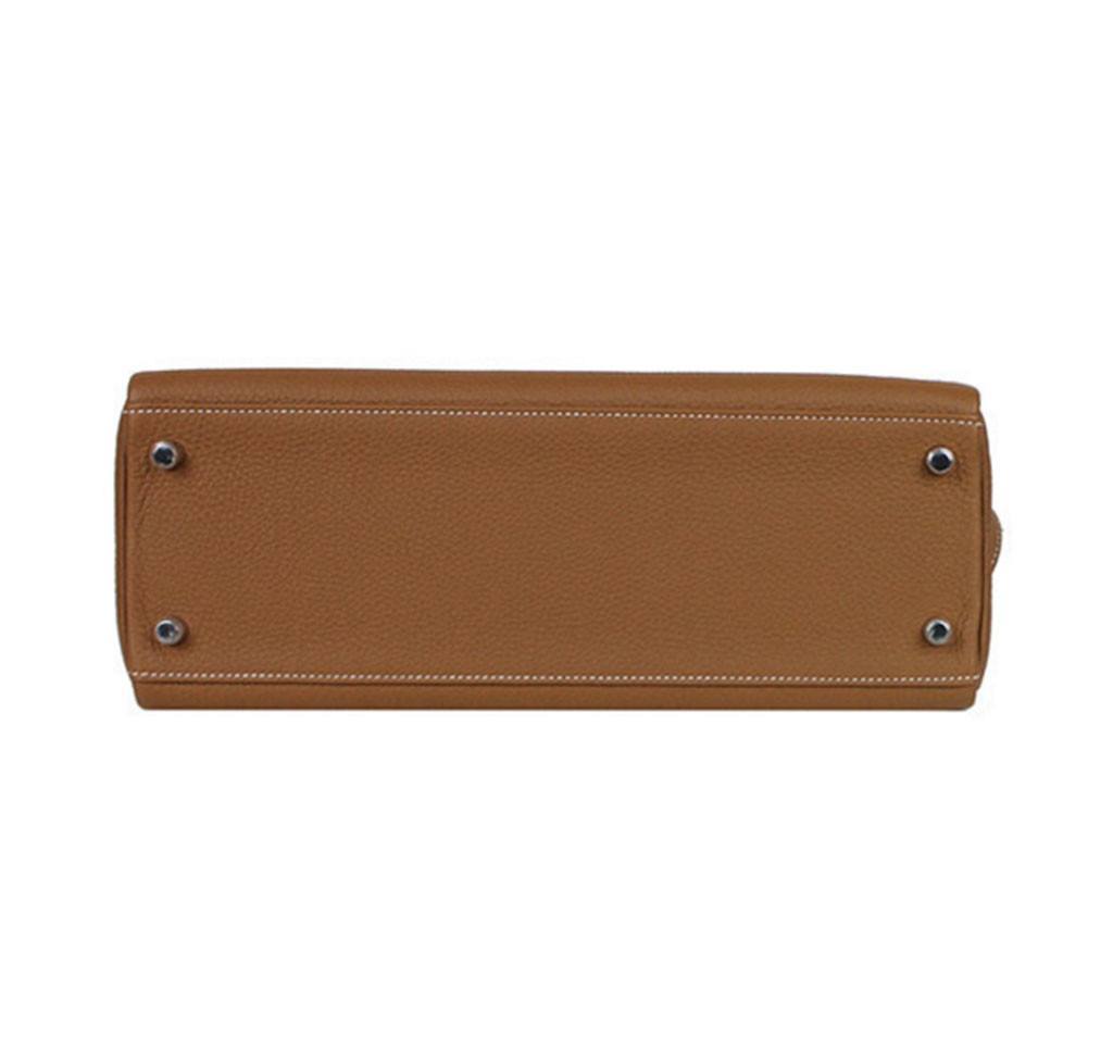 Hermes Kelly 32 Gold Togo Leather Palladium Hardware